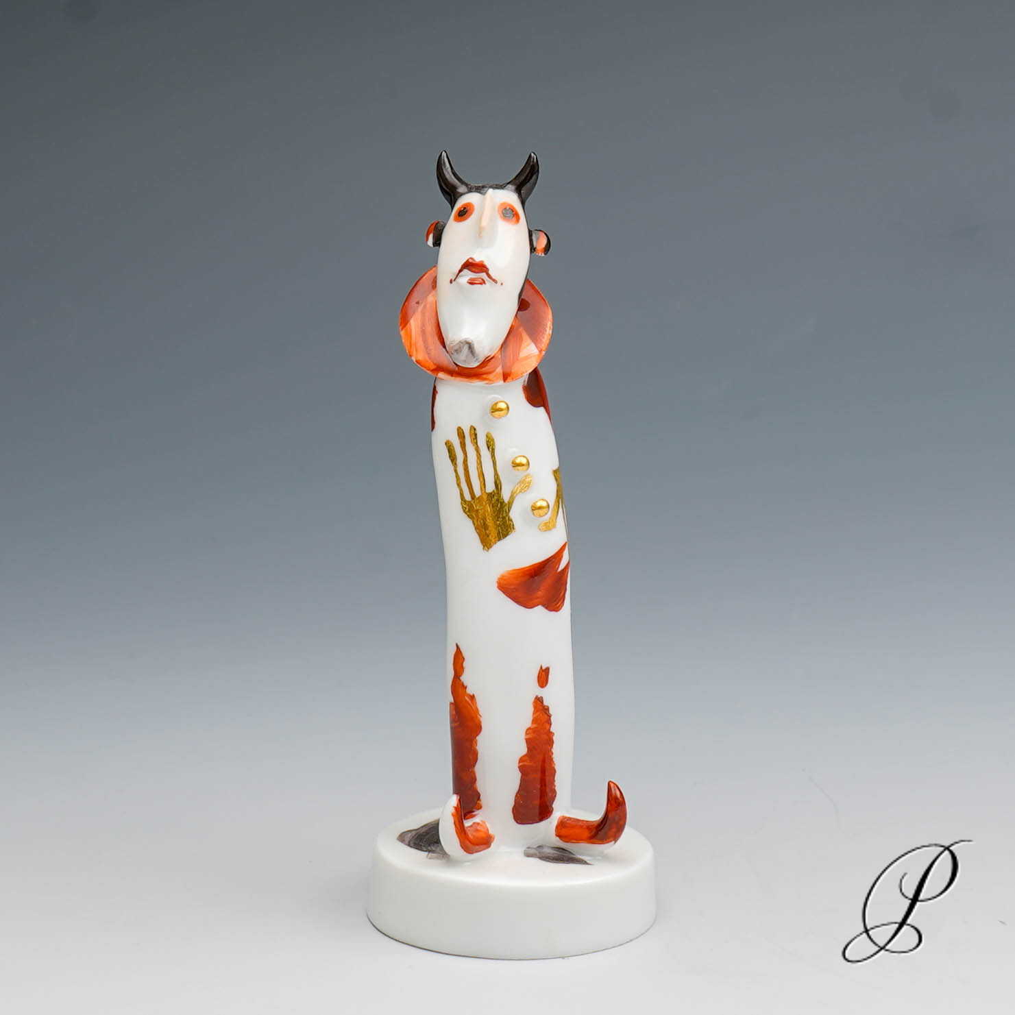 Kleinplastik Meissen "Faust und Mephisto" von Olaf Fieber – Bild 9