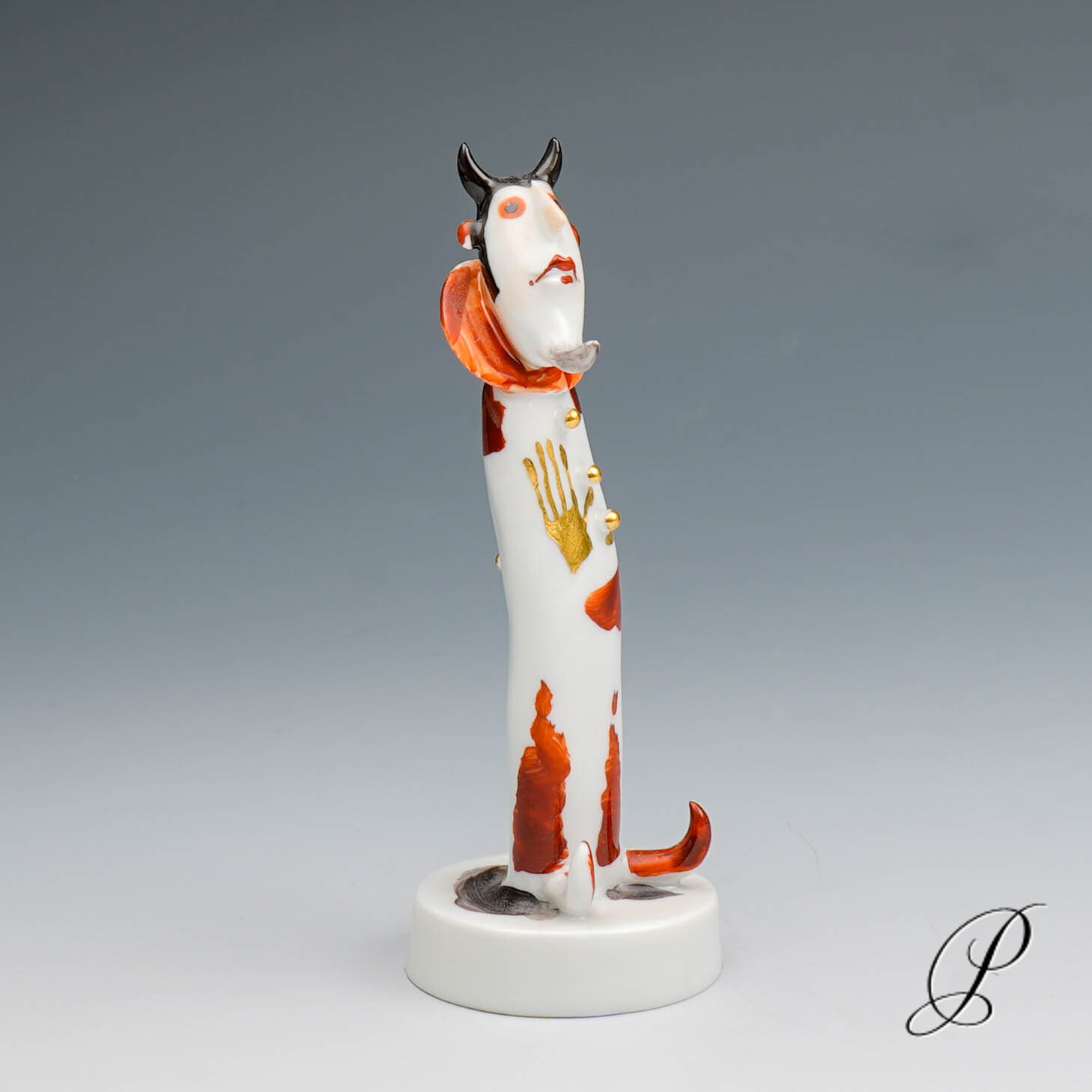 Kleinplastik Meissen "Faust und Mephisto" von Olaf Fieber – Bild 14