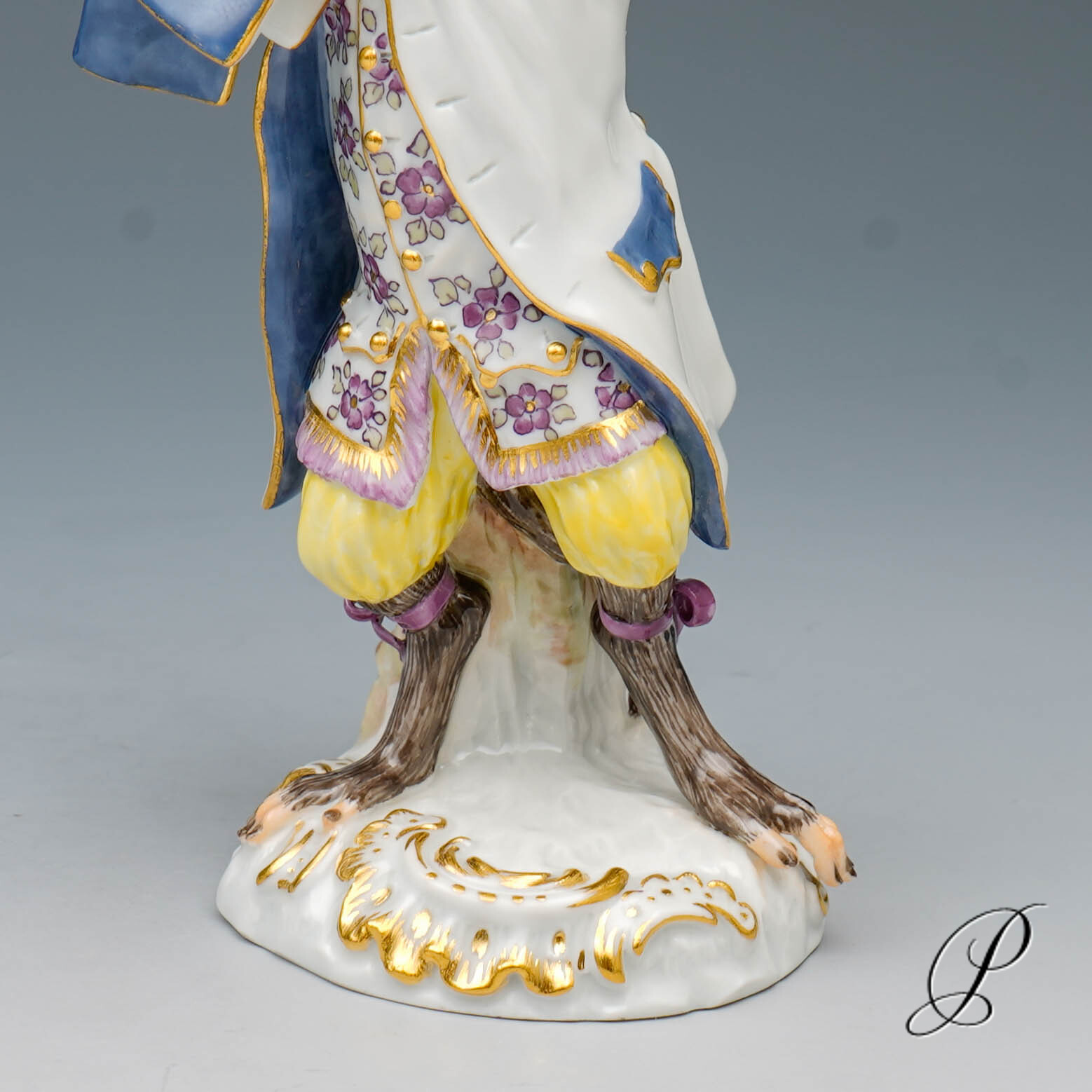 Figur Meissner Porzellan 1.Wahl / Affenkapelle - Flötist – Bild 10