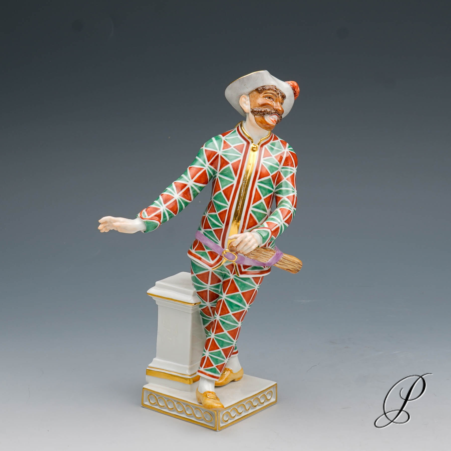 Meissen Figur 1.Wahl Harlekin Italienischen Komödie – Bild 2