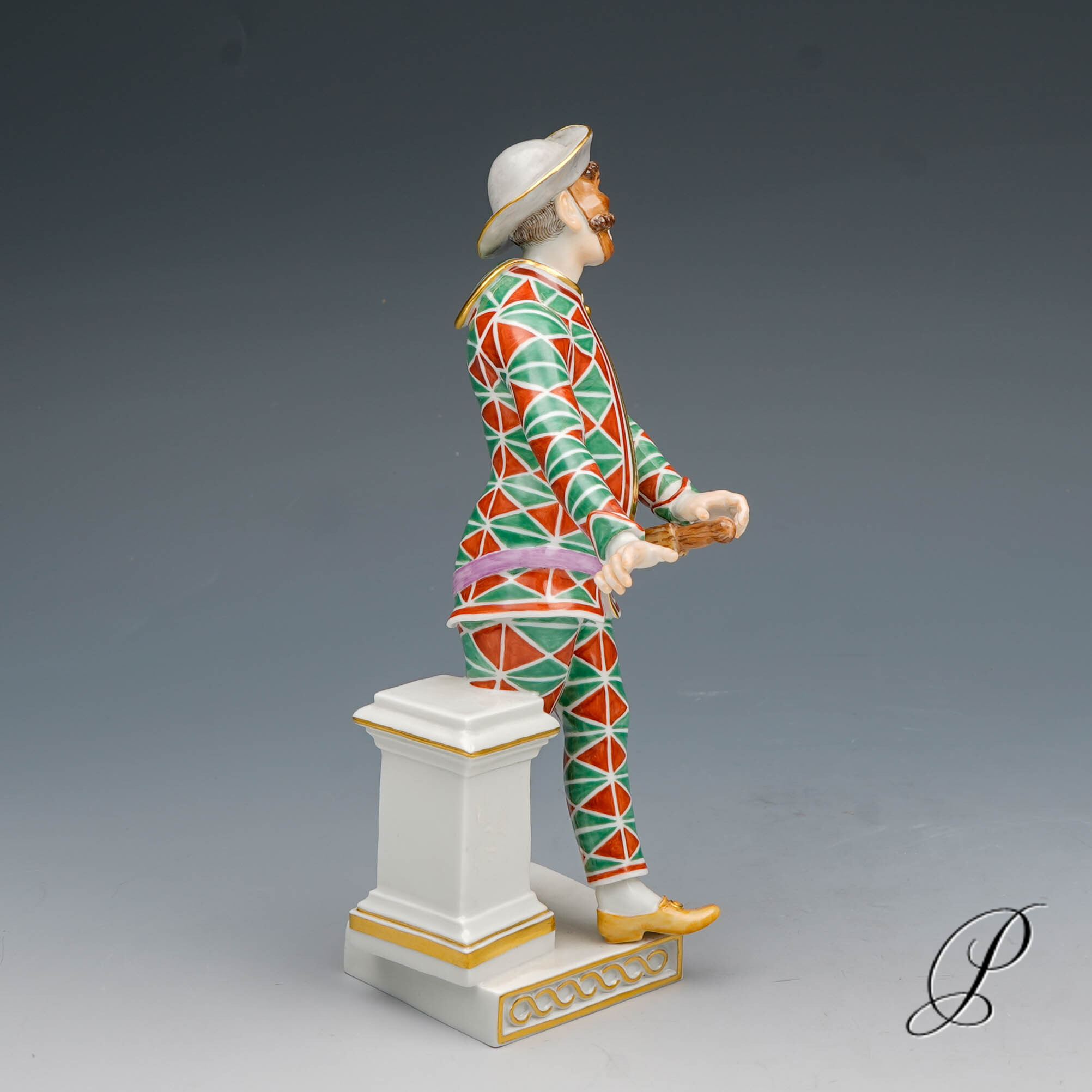 Meissen Figur 1.Wahl Harlekin Italienischen Komödie – Bild 8