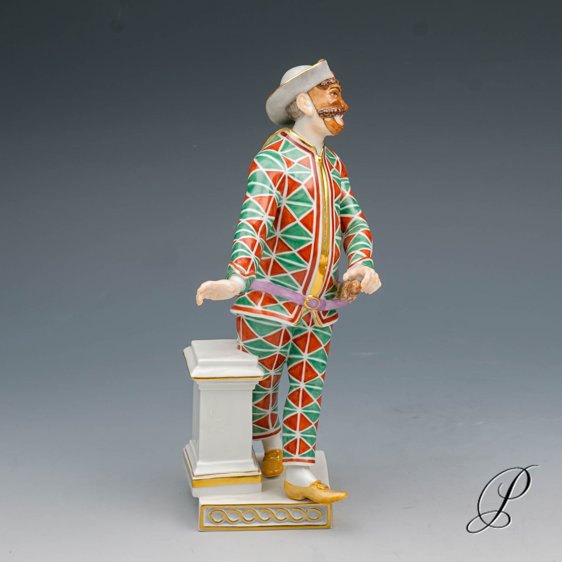 Meissen Figur 1.Wahl Harlekin Italienischen Komödie – Bild 9