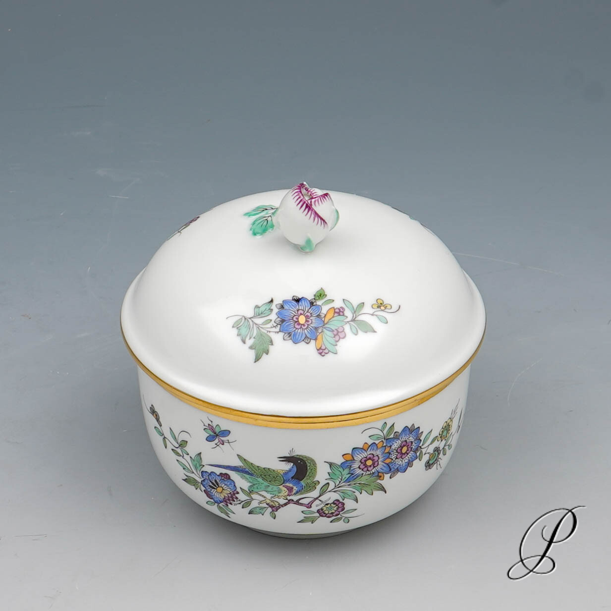 Kaffeeservice Meissen 1.Wahl Indische Fels, Blumen und Vogelmalerei – Bild 6