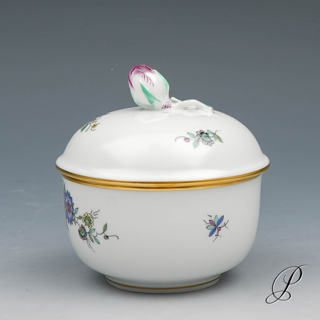 Kaffeeservice Meissen 1.Wahl Indische Fels, Blumen und Vogelmalerei – Bild 8