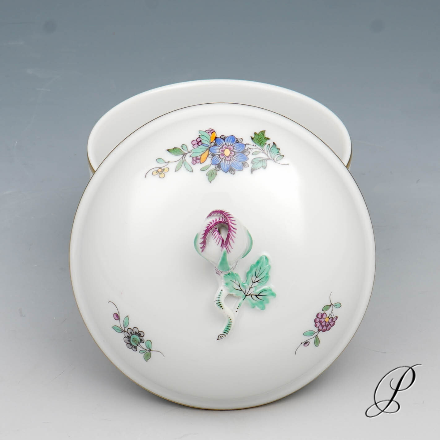 Kaffeeservice Meissen 1.Wahl Indische Fels, Blumen und Vogelmalerei – Bild 11