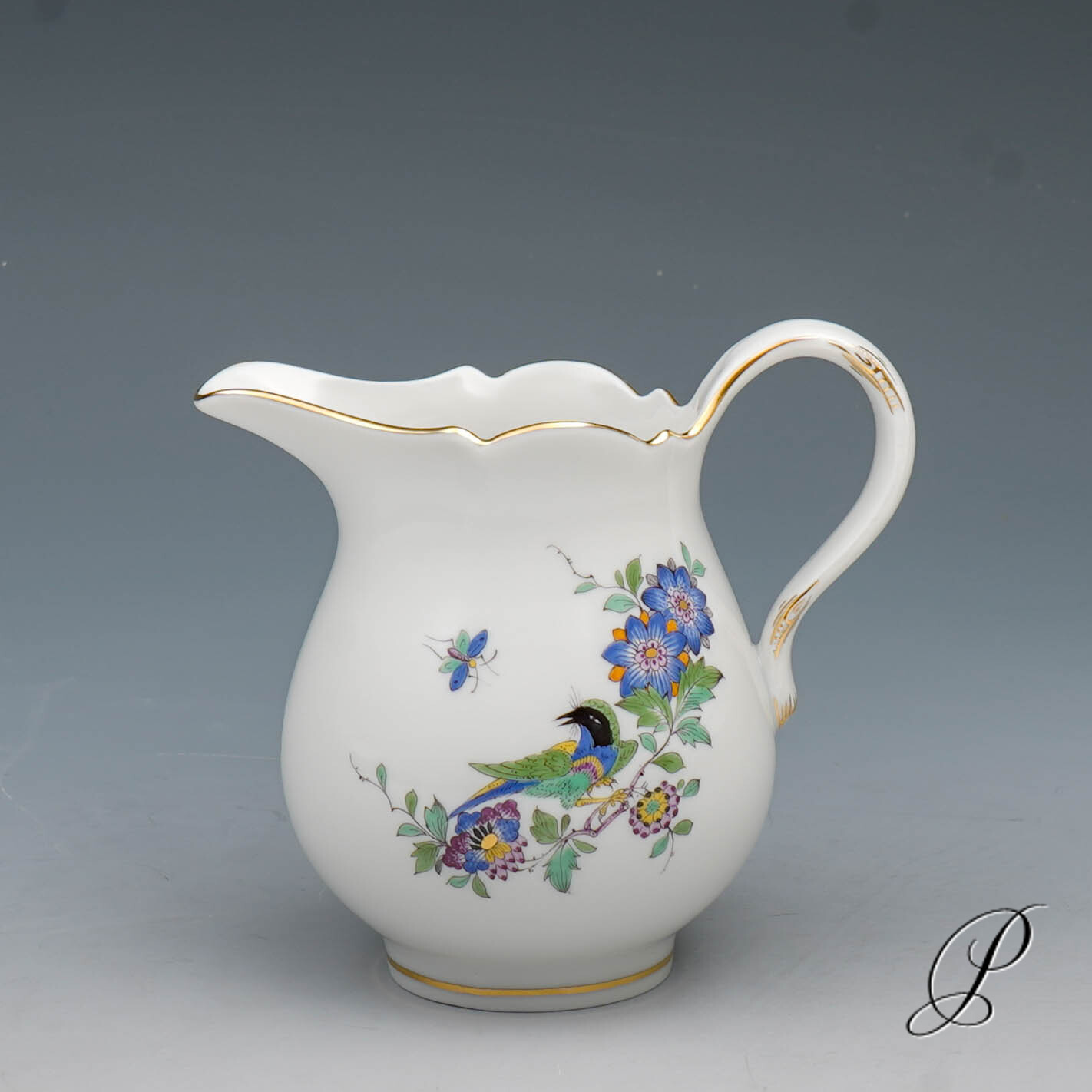 Kaffeeservice Meissen 1.Wahl Indische Fels, Blumen und Vogelmalerei – Bild 12