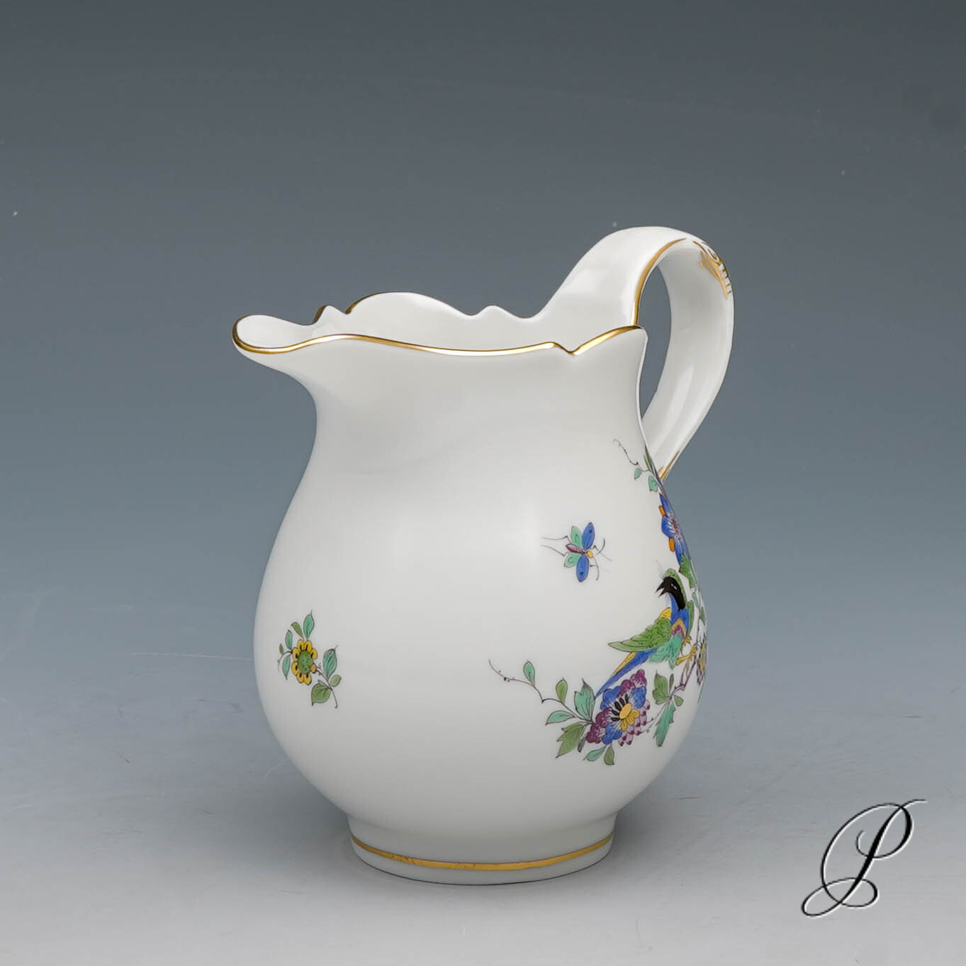 Kaffeeservice Meissen 1.Wahl Indische Fels, Blumen und Vogelmalerei – Bild 13
