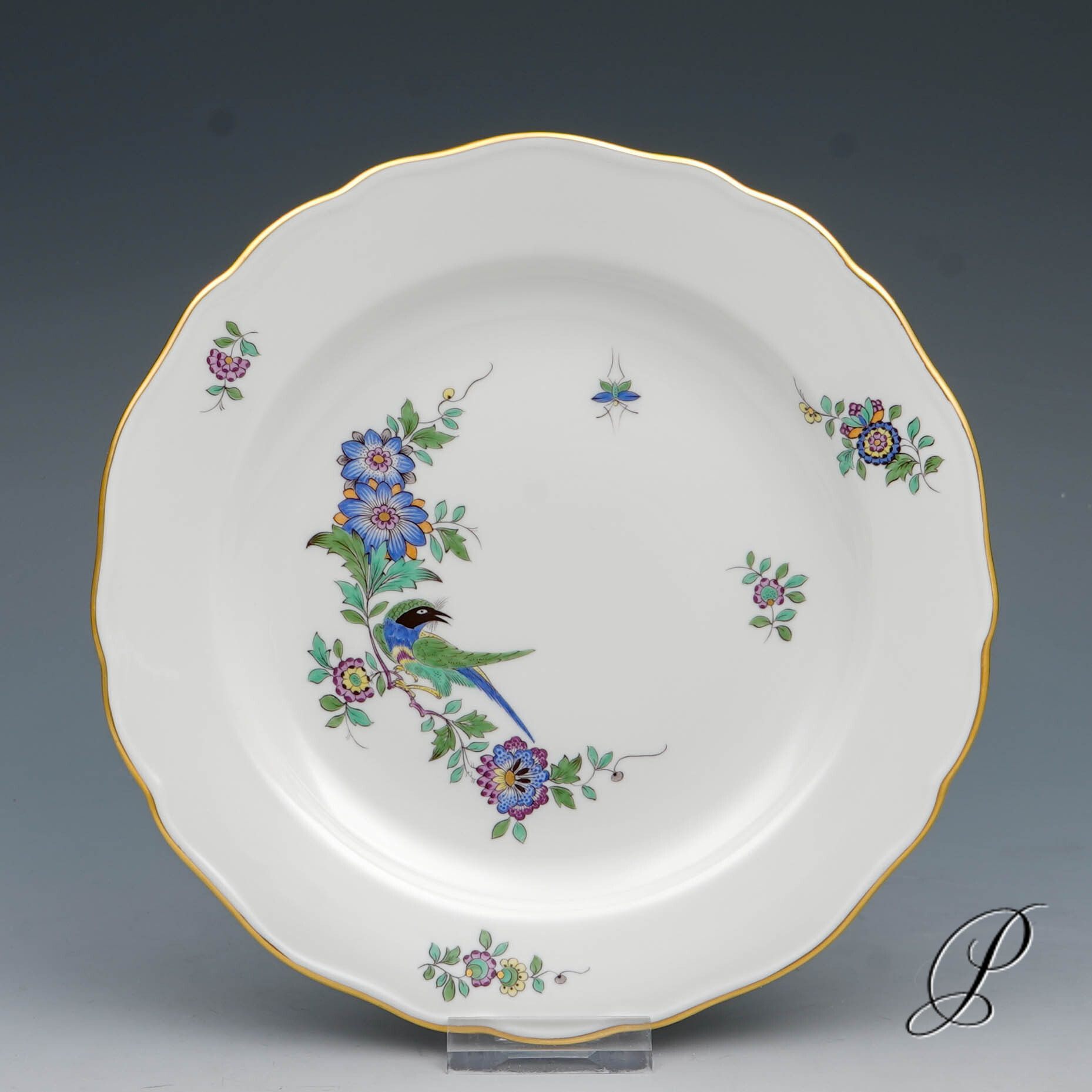 Kaffeeservice Meissen 1.Wahl Indische Fels, Blumen und Vogelmalerei – Bild 22
