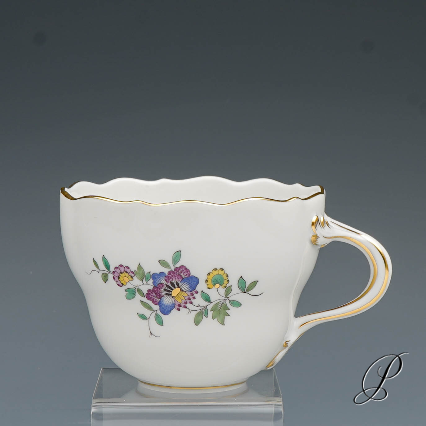 Kaffeeservice Meissen 1.Wahl Indische Fels, Blumen und Vogelmalerei – Bild 25