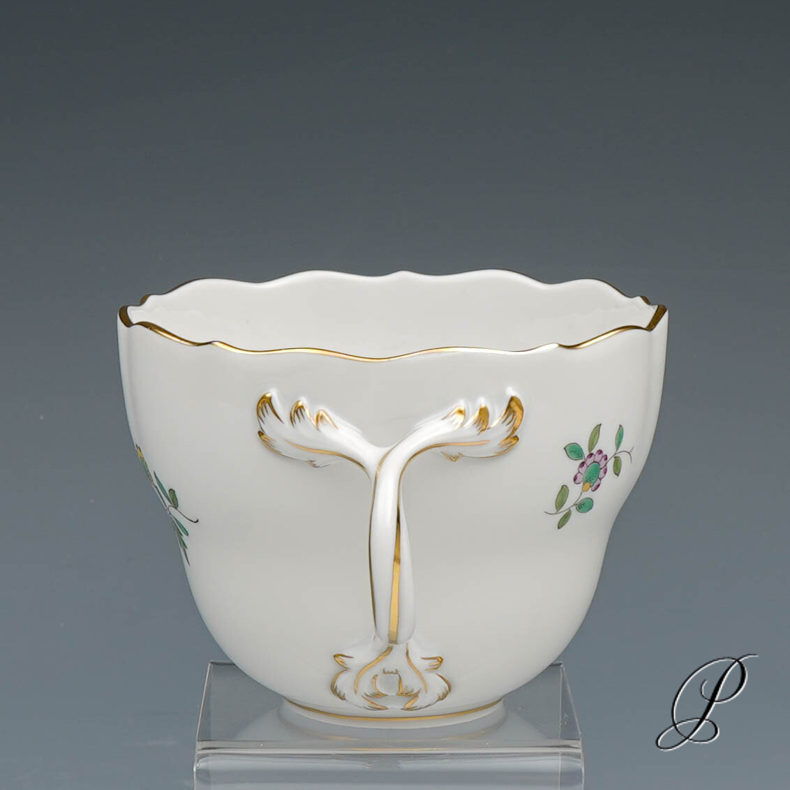 Kaffeeservice Meissen 1.Wahl Indische Fels, Blumen und Vogelmalerei – Bild 28