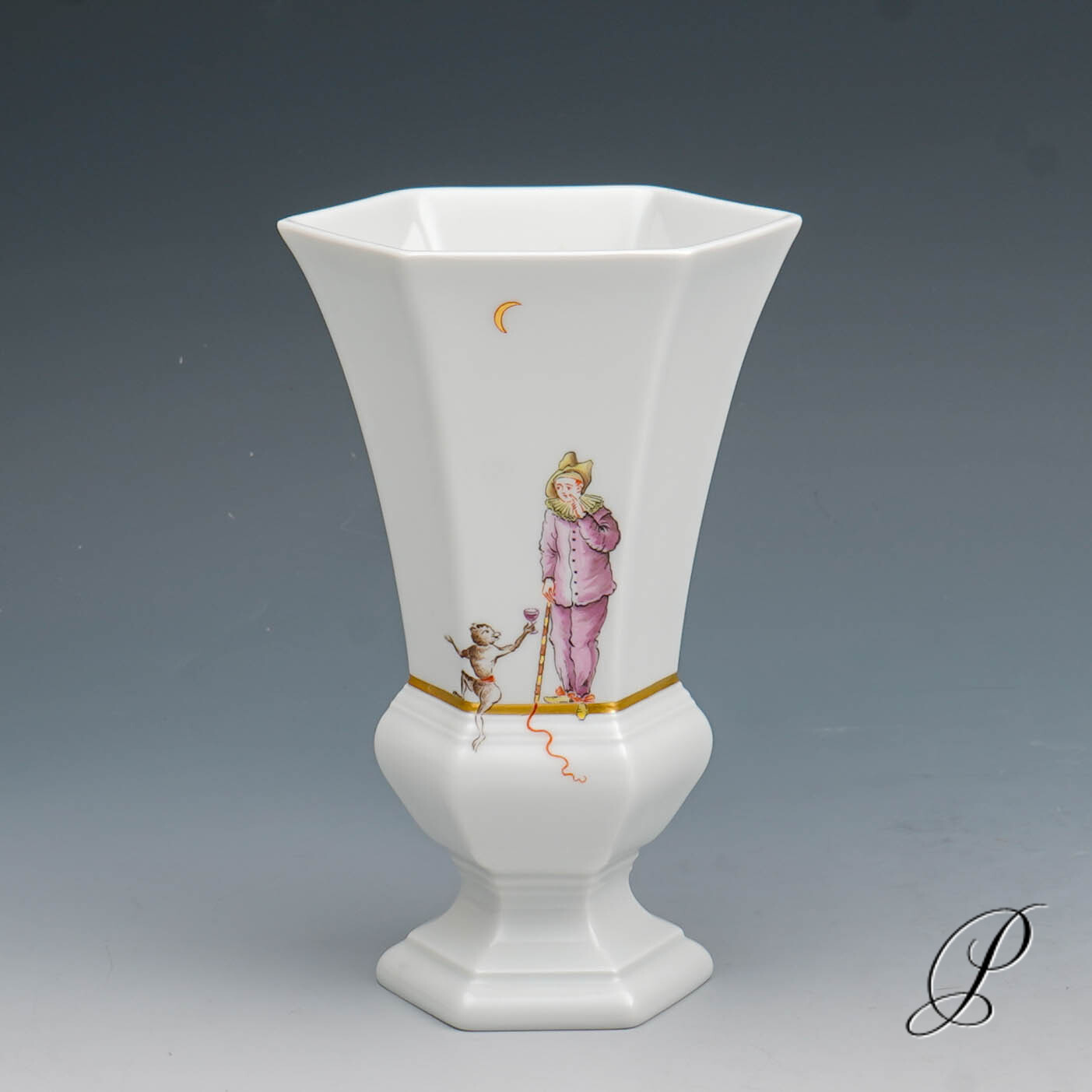 Vase Meissen 1.Wahl Figurenmalerei nach Jacqes Callot - Sonderedition 2010
