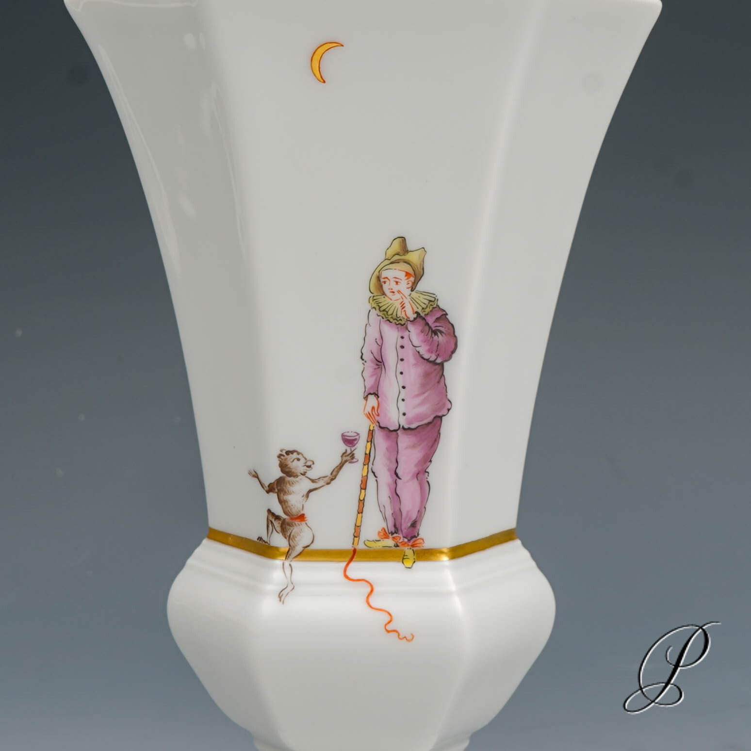 Vase Meissen 1.Wahl Figurenmalerei nach Jacqes Callot - Sonderedition 2010 – Bild 3