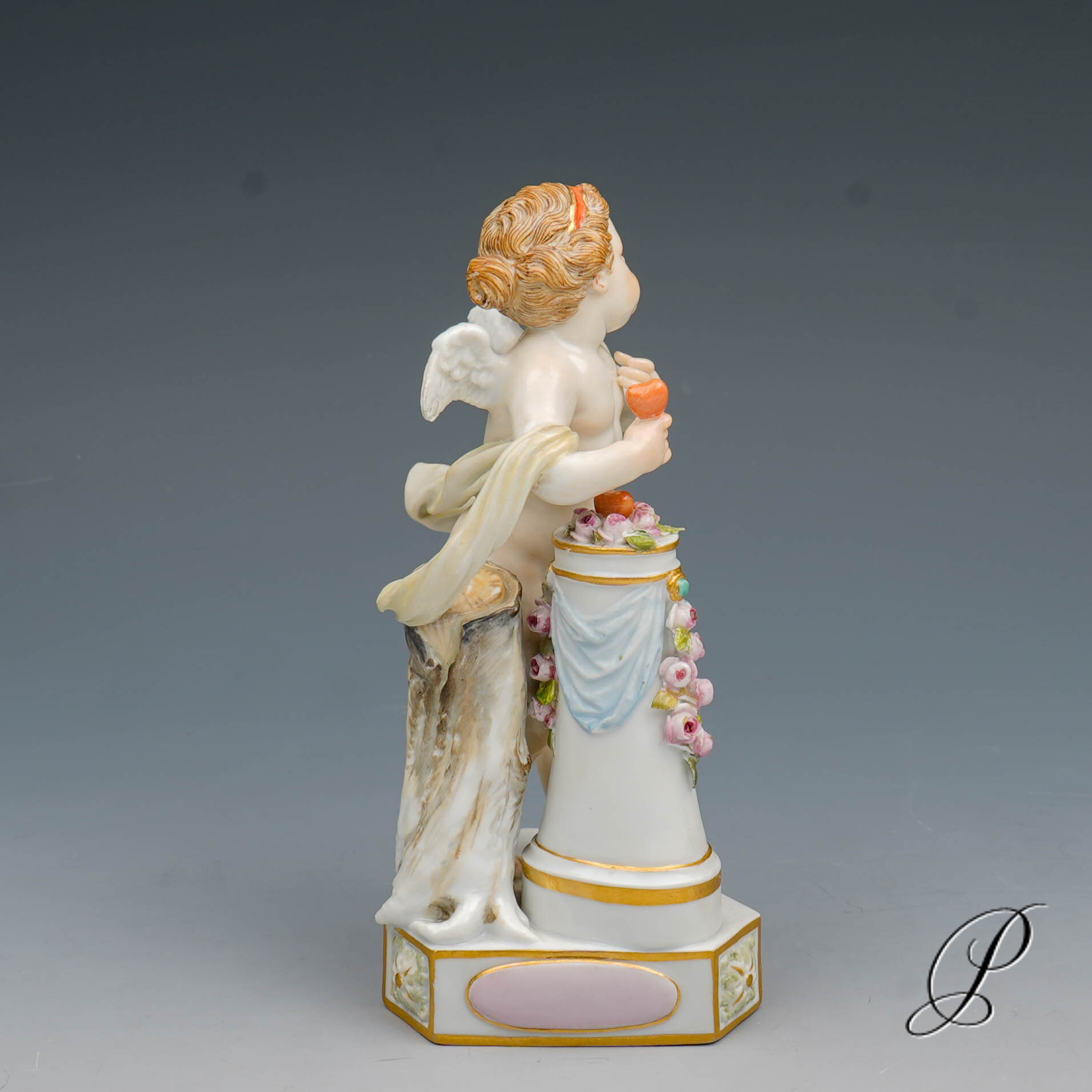 Figur Meissen Knaufzeit um 1900 Jhd. - Devisenkind von Michel Victor Acier – Bild 4