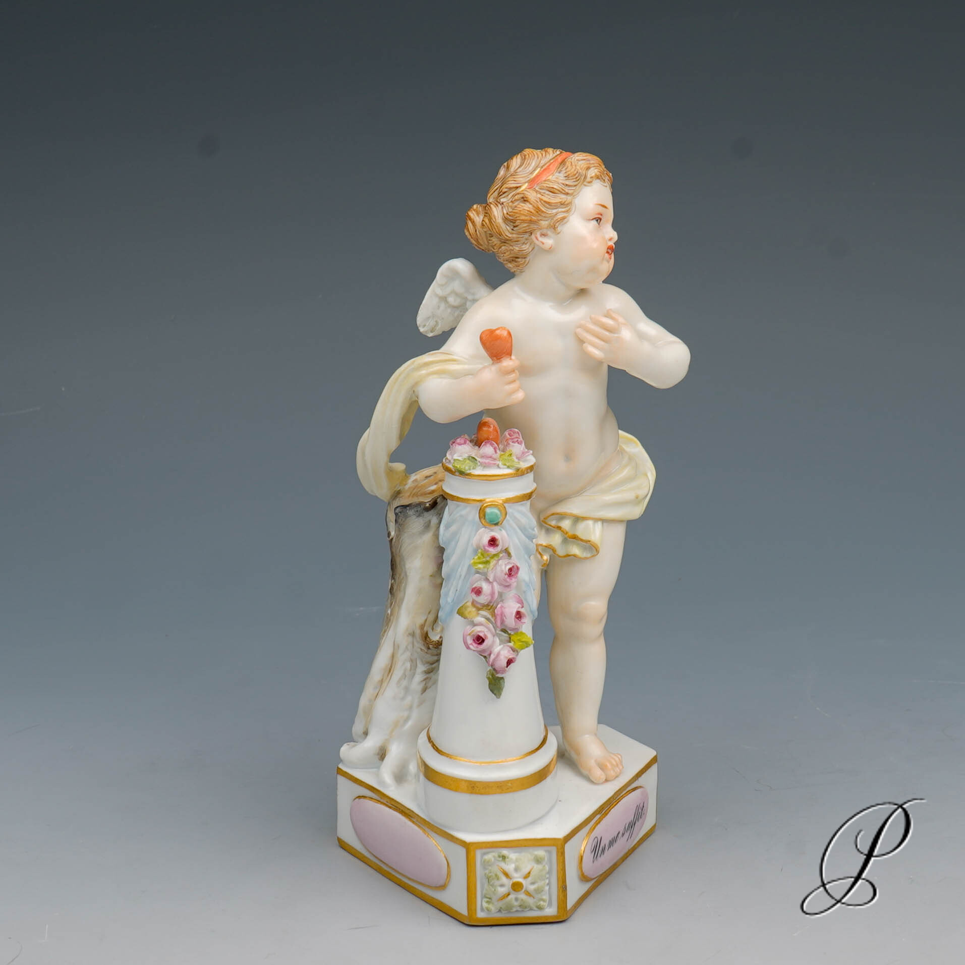Figur Meissen Knaufzeit um 1900 Jhd. - Devisenkind von Michel Victor Acier – Bild 5