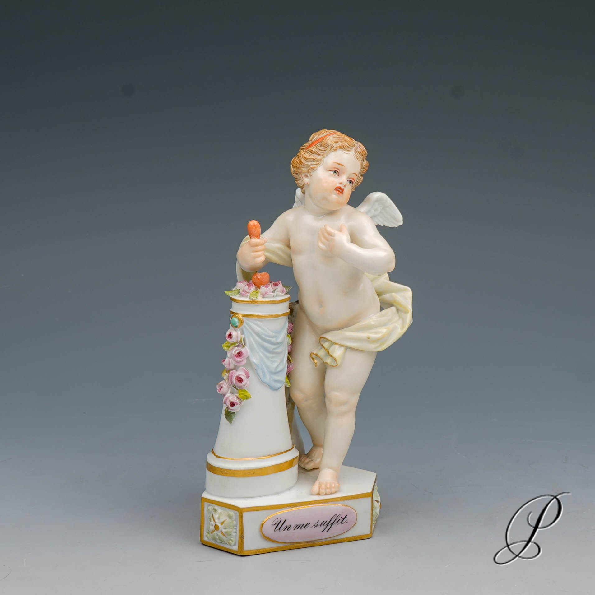 Figur Meissen Knaufzeit um 1900 Jhd. - Devisenkind von Michel Victor Acier – Bild 6