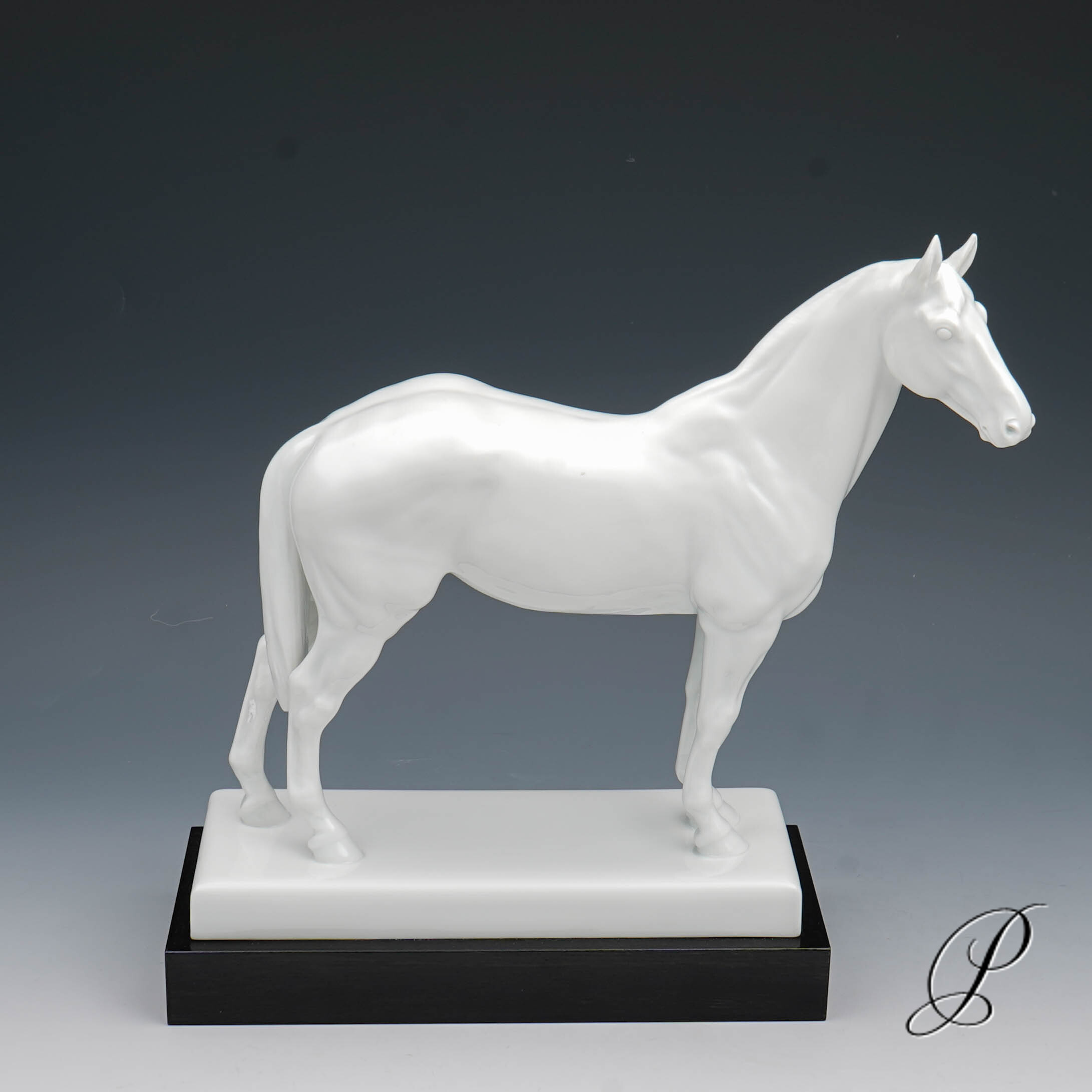 große Figur Meissen "Rennpferd Birkhahn" von Erich Oehme – Bild 2