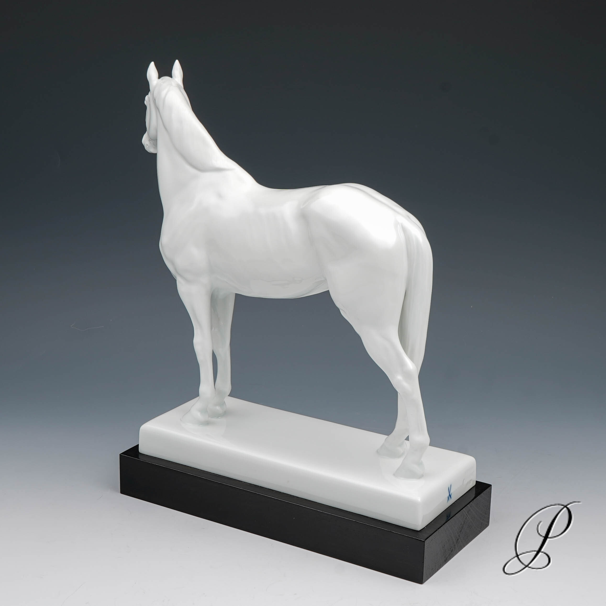 große Figur Meissen "Rennpferd Birkhahn" von Erich Oehme – Bild 8