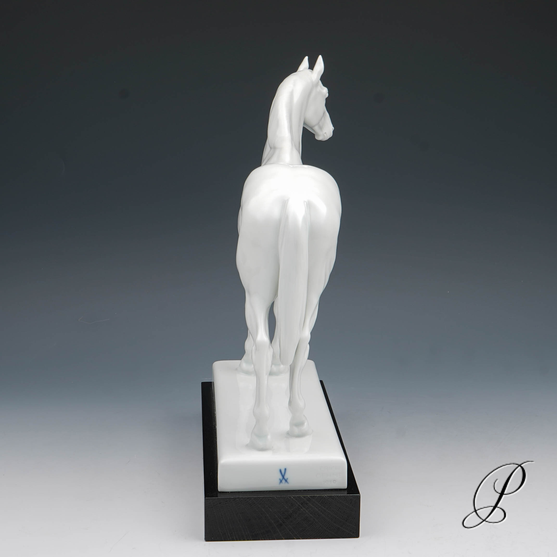 große Figur Meissen "Rennpferd Birkhahn" von Erich Oehme – Bild 9
