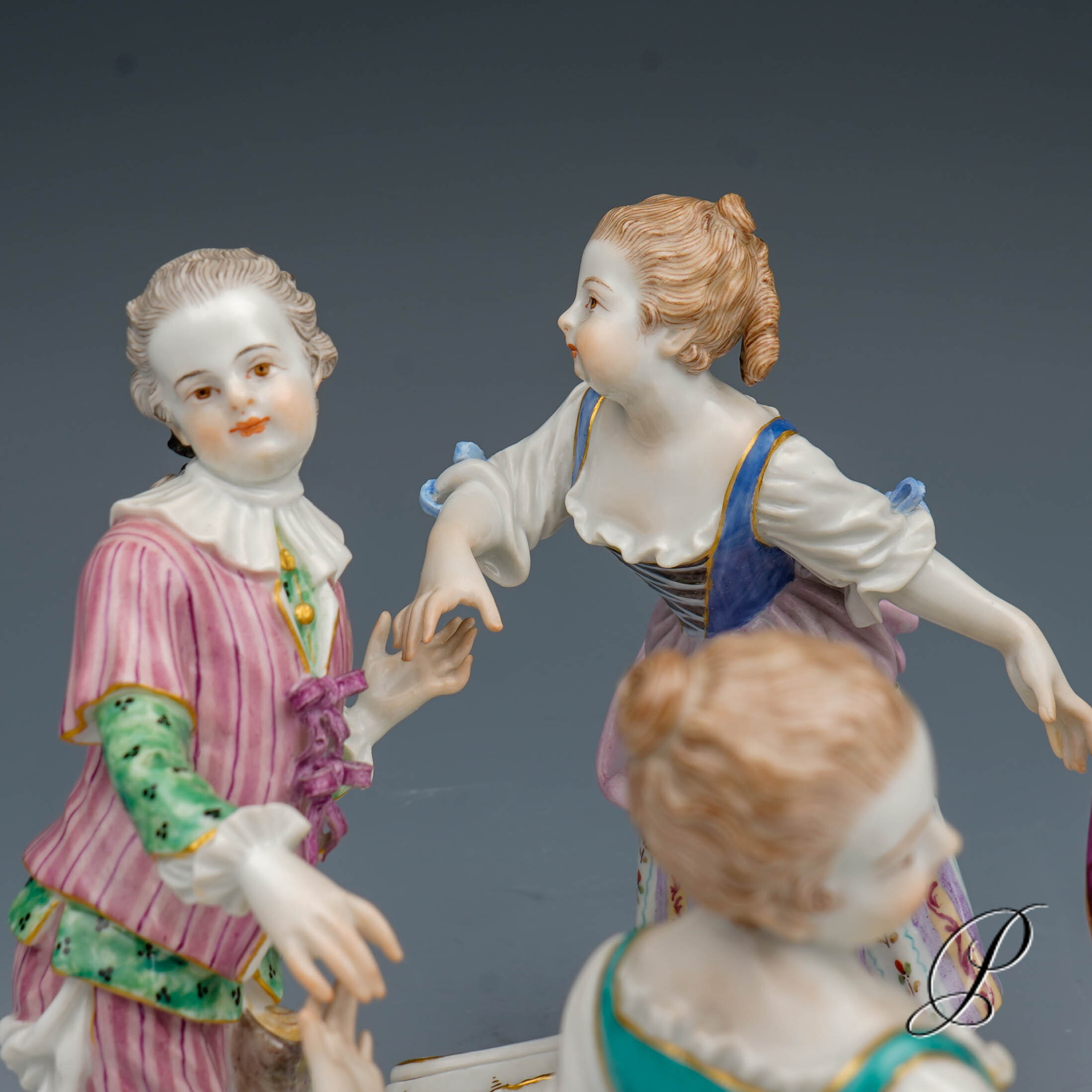 Figurengruppe Meissen 1.Wahl "Kinderreigen" – Bild 2