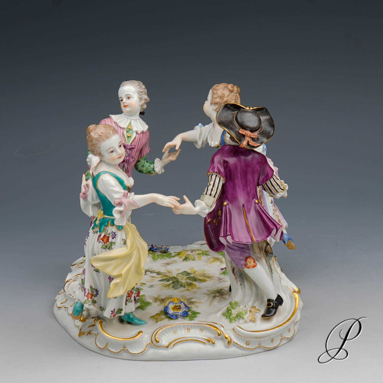 Figurengruppe Meissen 1.Wahl "Kinderreigen" – Bild 3