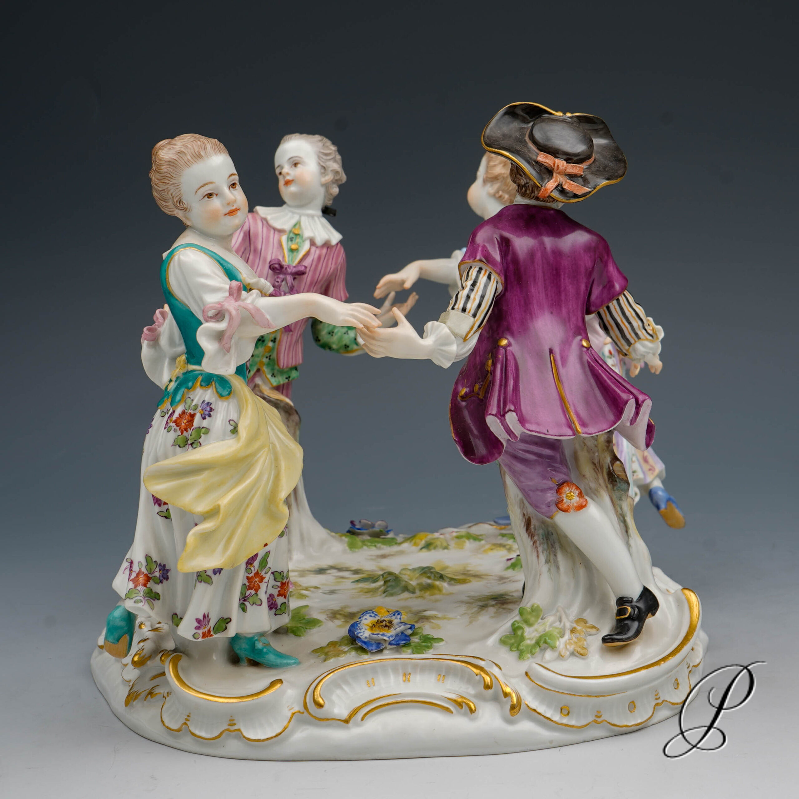 Figurengruppe Meissen 1.Wahl "Kinderreigen" – Bild 4
