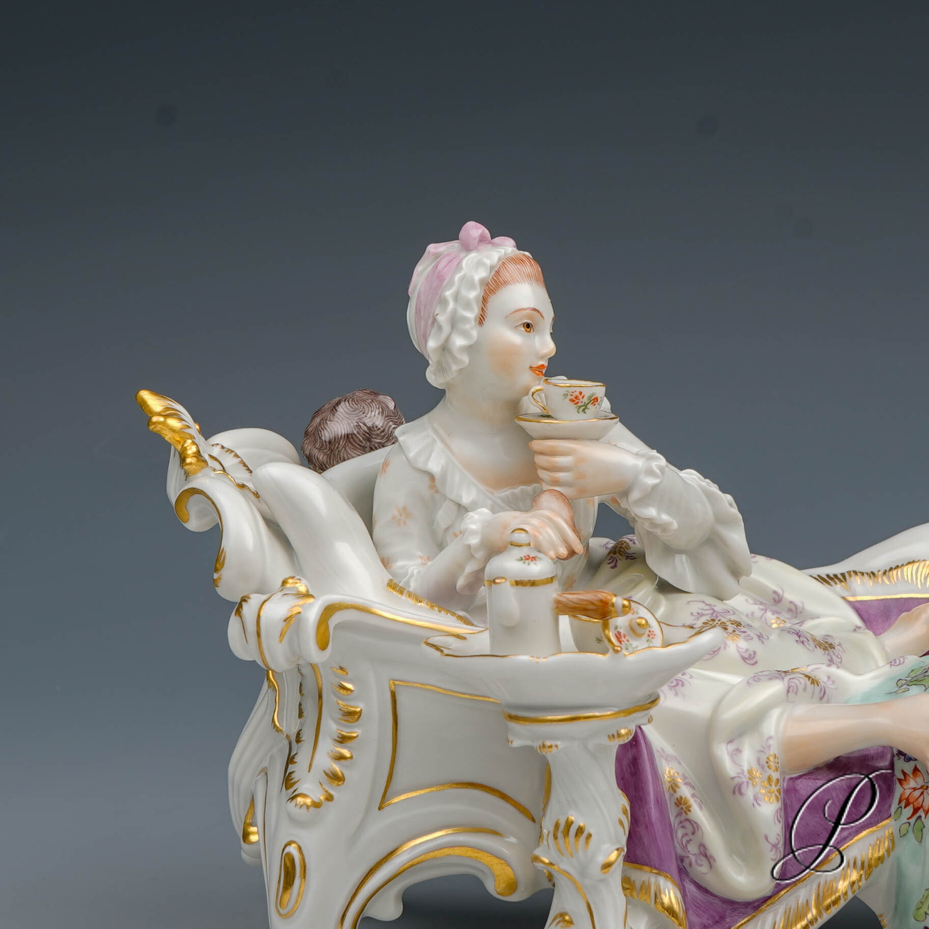 Figurengruppe Meissen "der versteckte Liebhaber" – Bild 2
