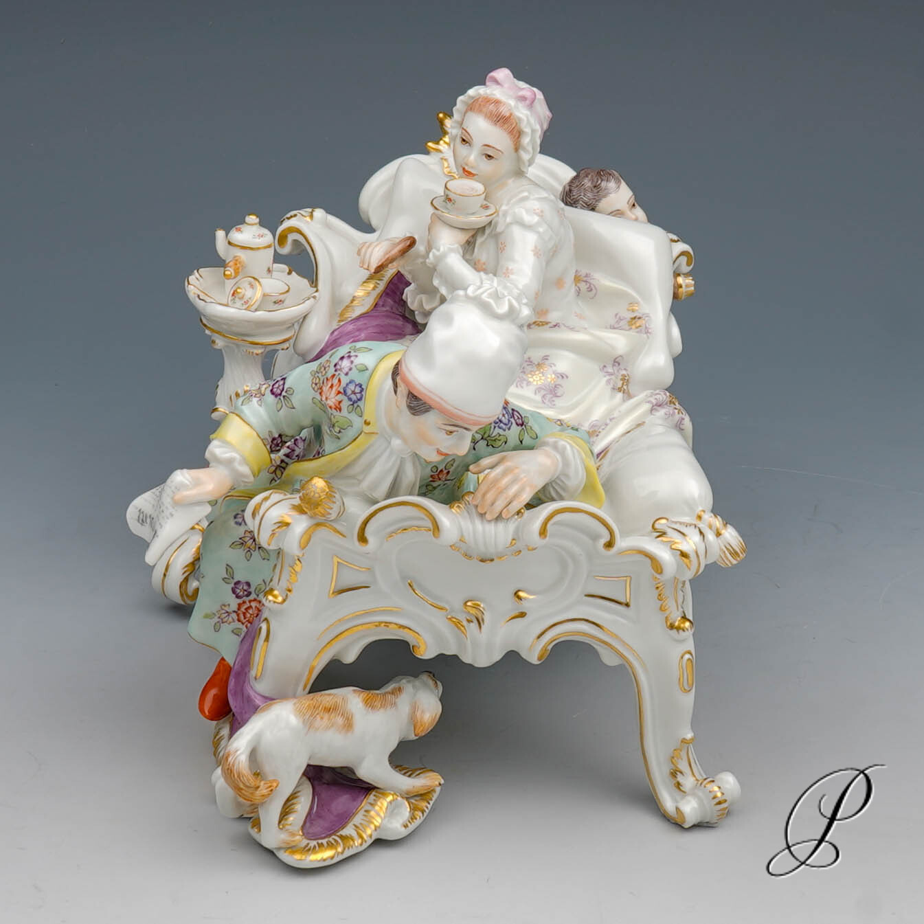 Figurengruppe Meissen "der versteckte Liebhaber" – Bild 7