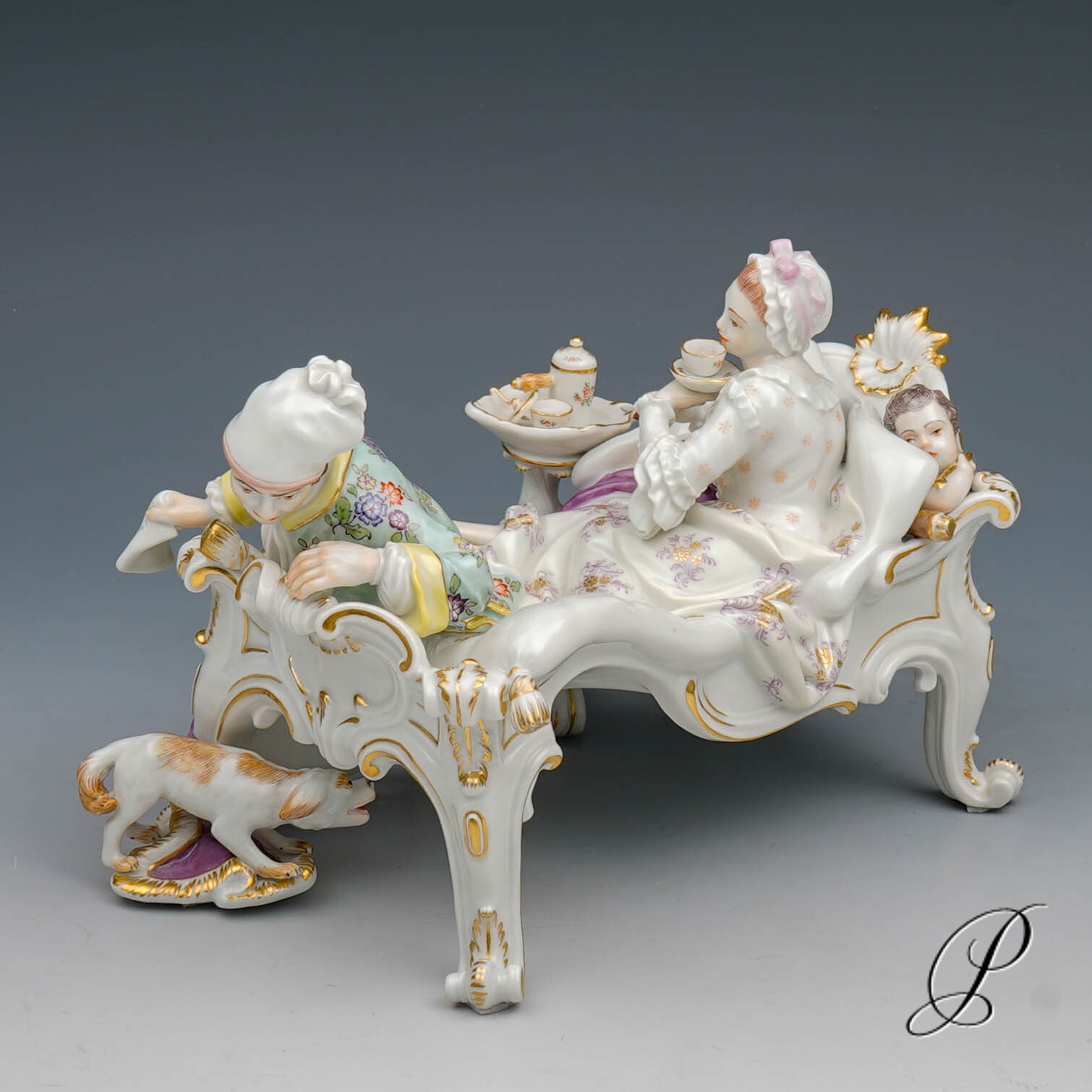 Figurengruppe Meissen "der versteckte Liebhaber" – Bild 8