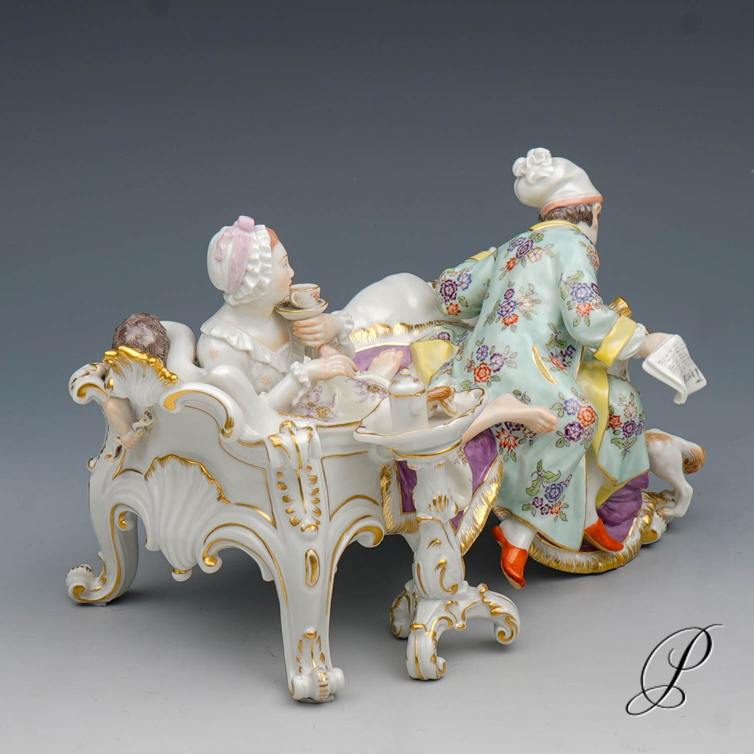Figurengruppe Meissen "der versteckte Liebhaber" – Bild 12