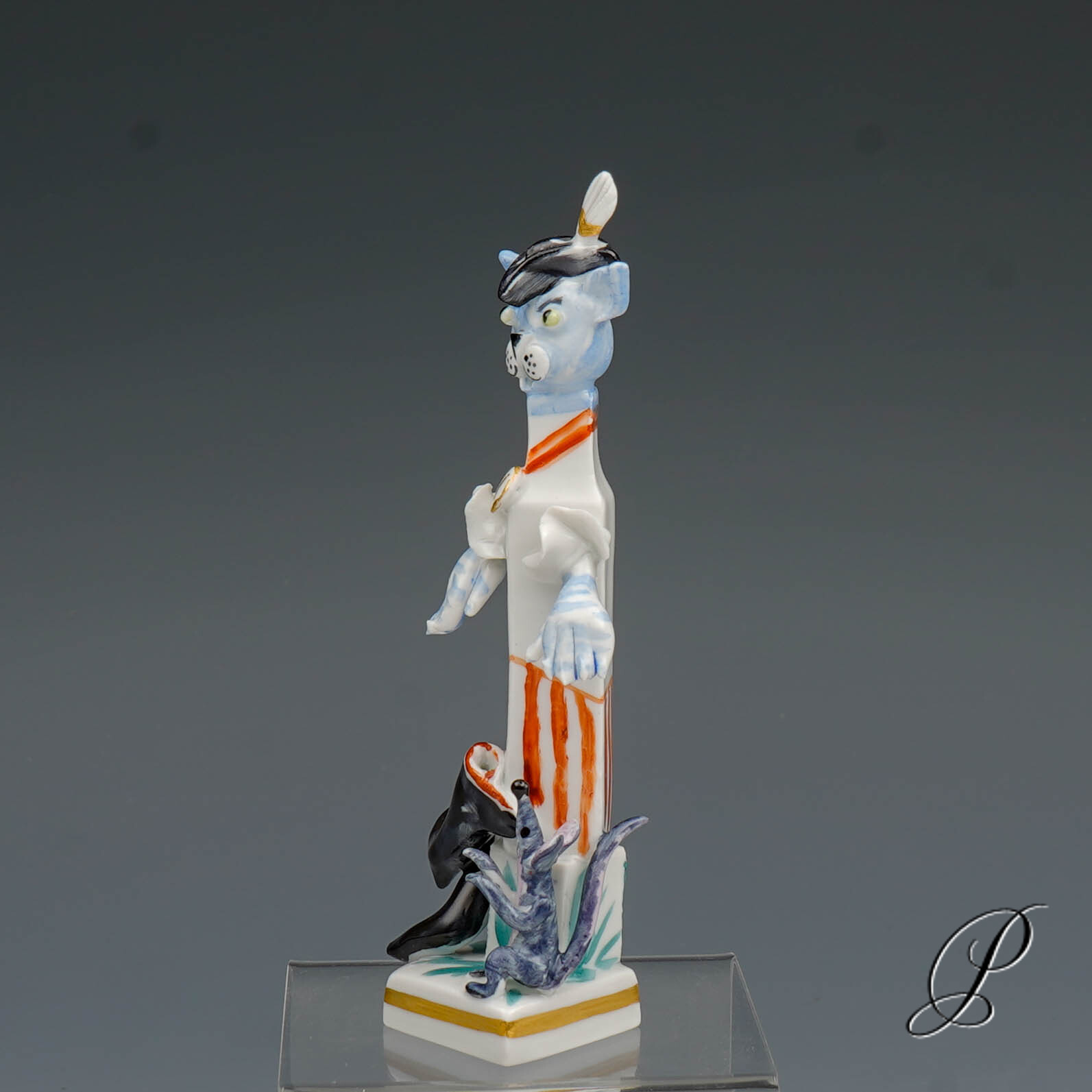 Figur Meissen 1.Wahl von Peter Strang "der gestiefelte Kater" – Bild 2