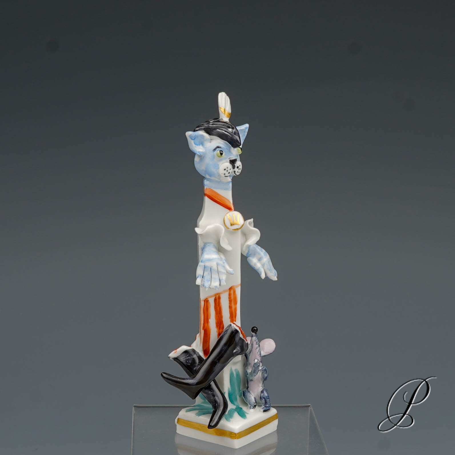 Figur Meissen 1.Wahl von Peter Strang "der gestiefelte Kater" – Bild 7