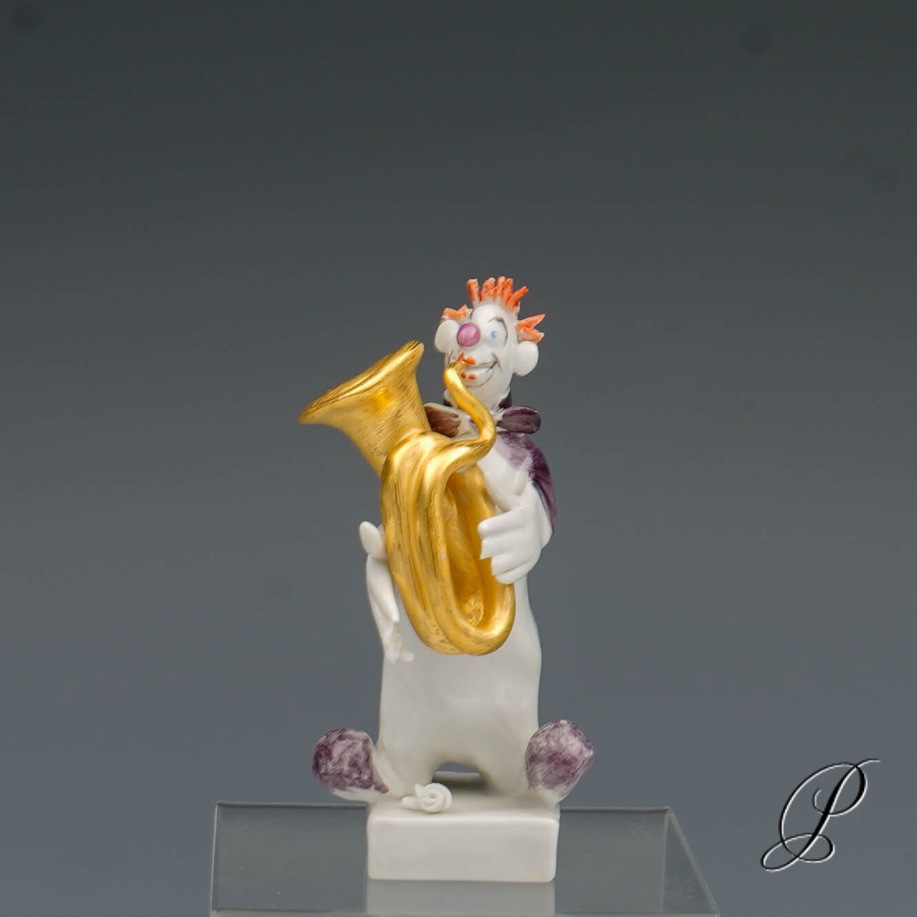 Figur Meissen 1.Wahl / Clown aus der Clownkapelle von Peter Strang