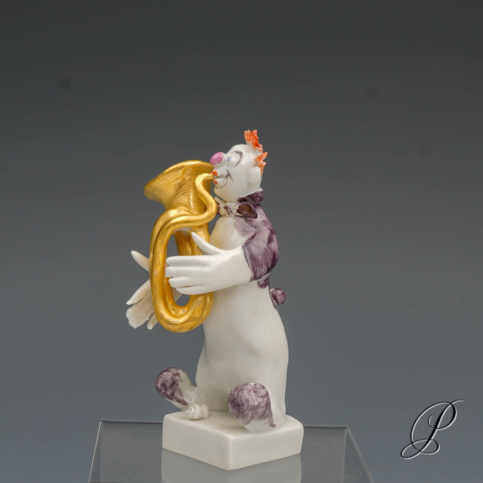 Figur Meissen 1.Wahl / Clown aus der Clownkapelle von Peter Strang – Bild 2