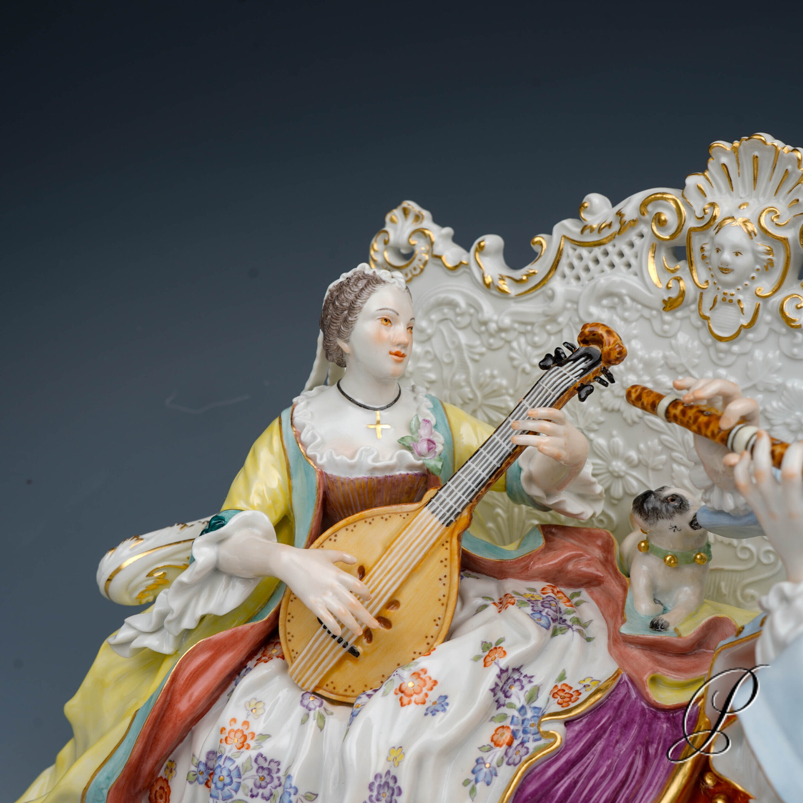 Figurengruppe Meissen 1.Wahl "Galante Sofagruppe" – Bild 5