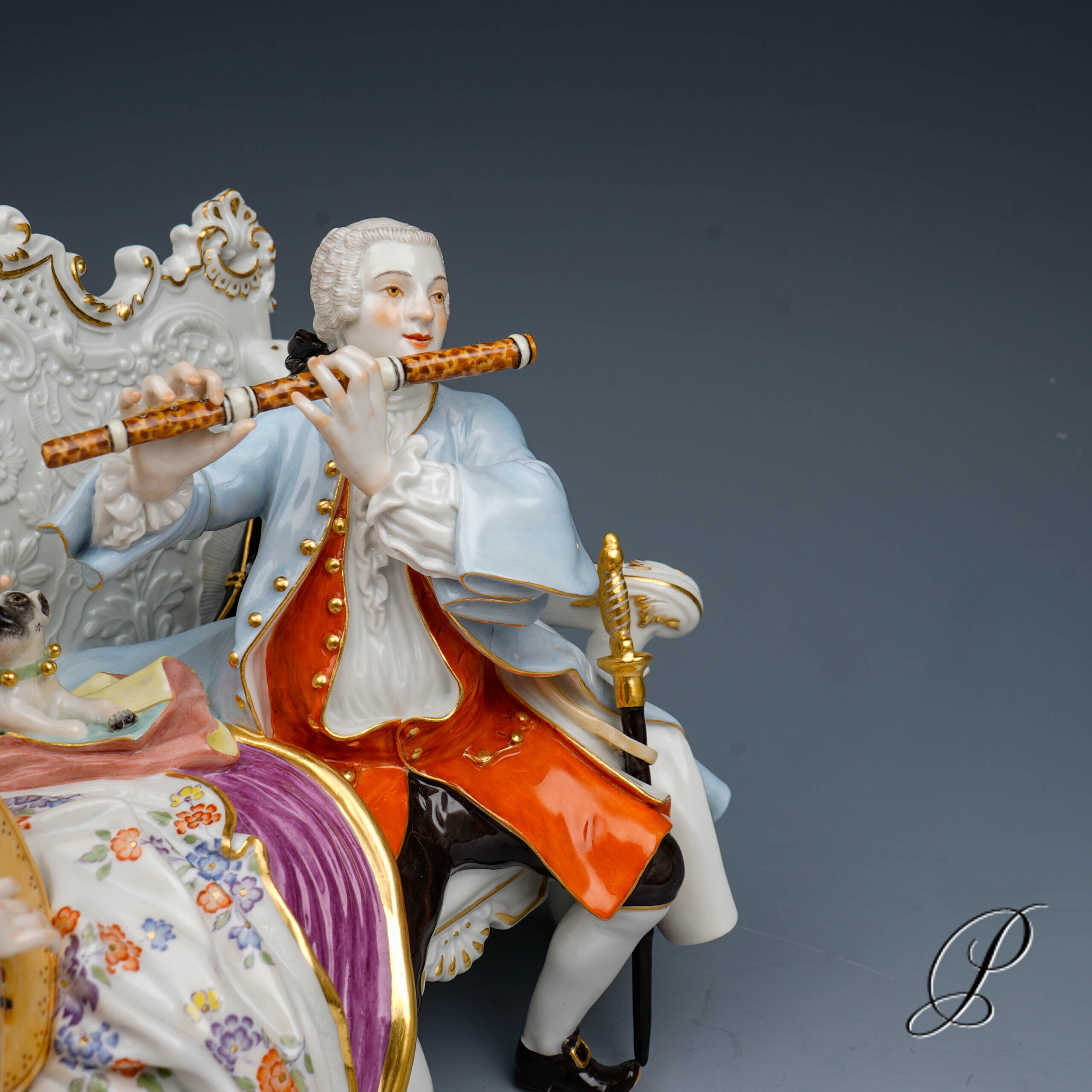 Figurengruppe Meissen 1.Wahl "Galante Sofagruppe" – Bild 10