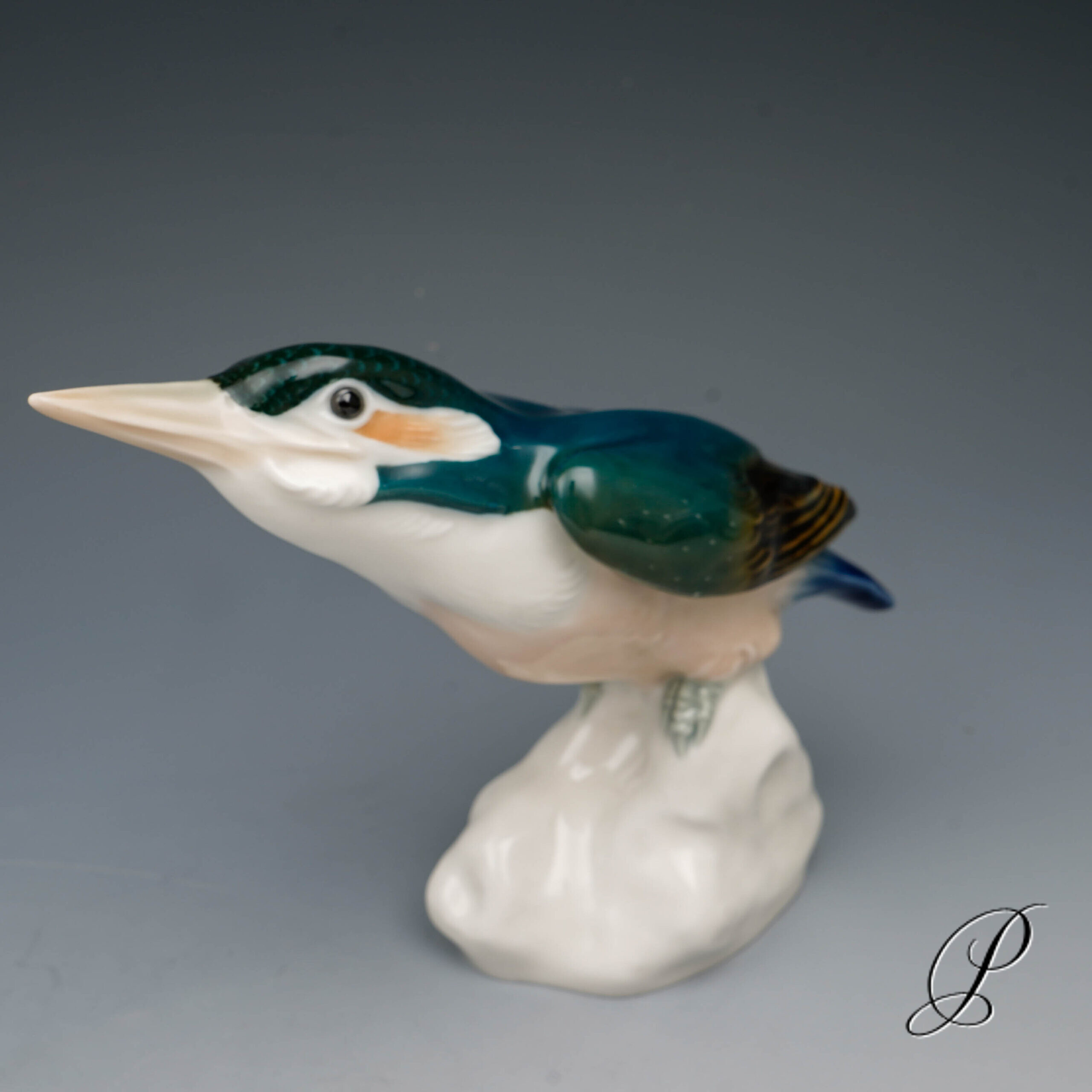 wunderschöne Figur Meissen "Eisvogel"