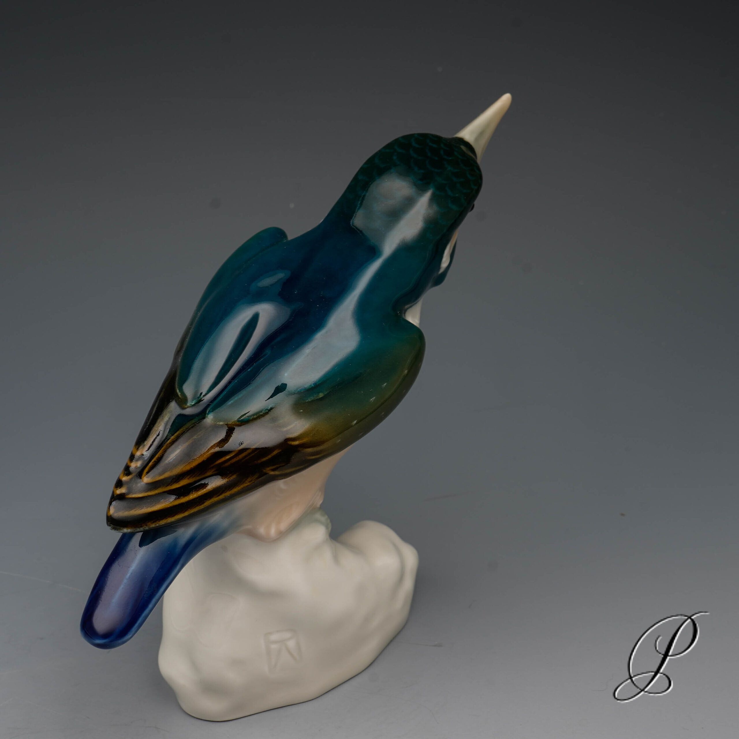 wunderschöne Figur Meissen "Eisvogel" – Bild 5