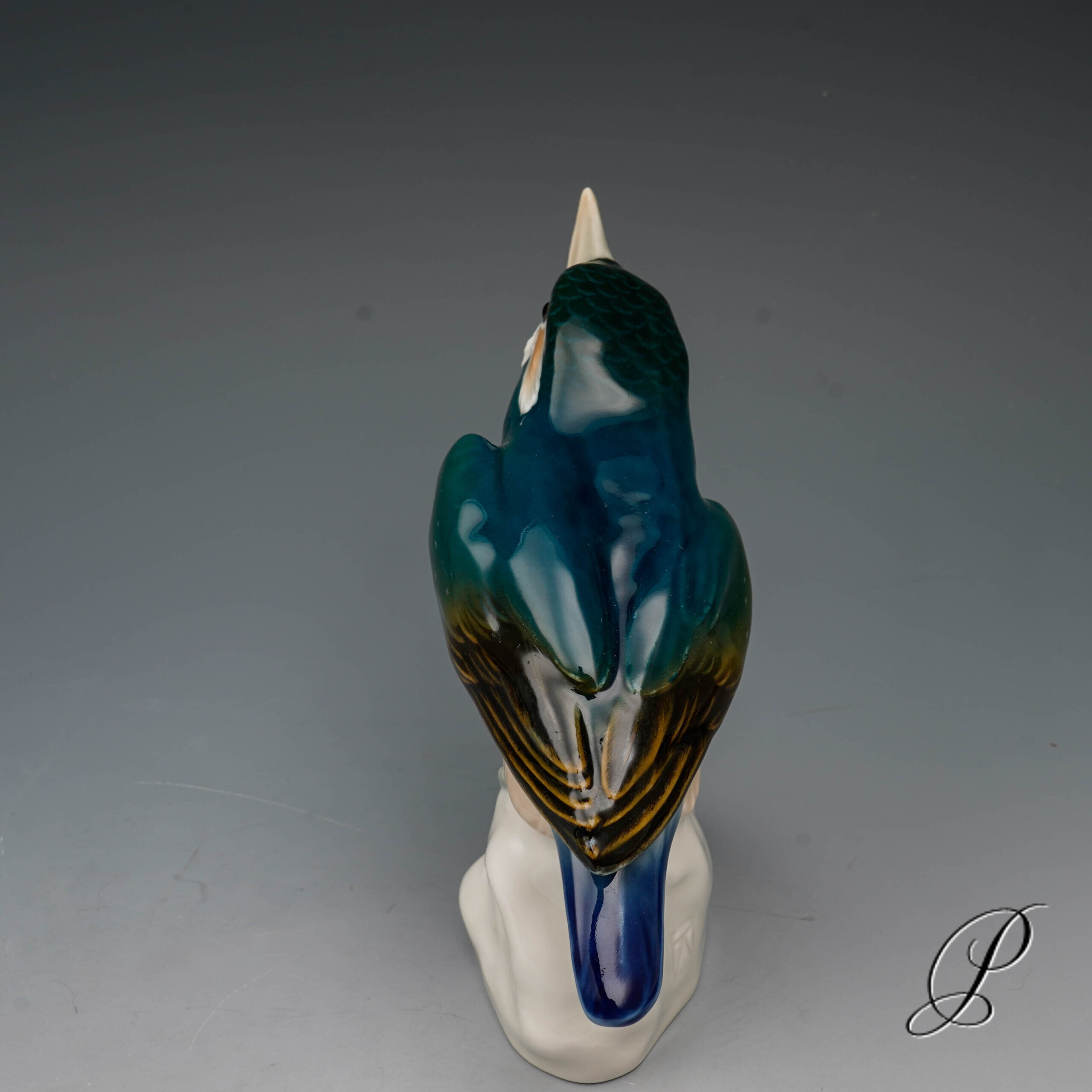 wunderschöne Figur Meissen "Eisvogel" – Bild 10