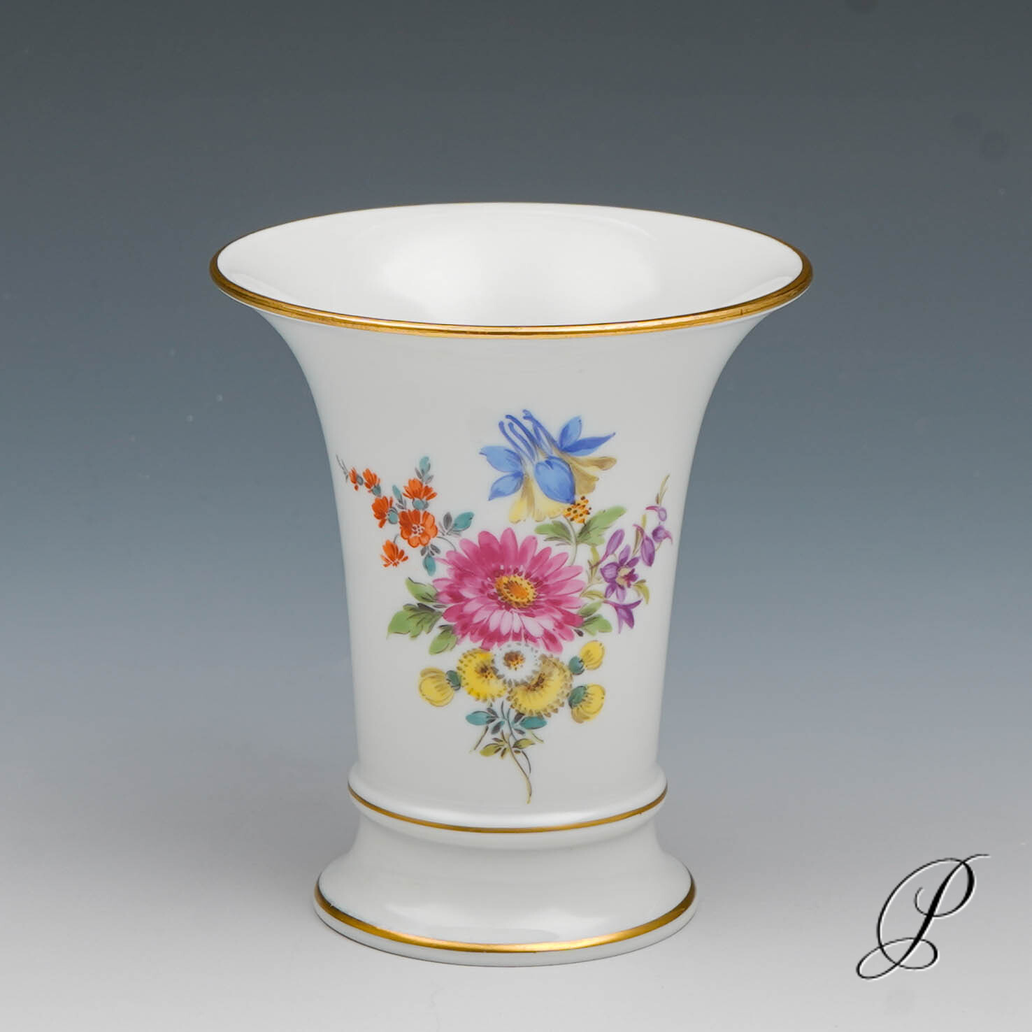 Meissen Vase 1.Wahl mit Blumenbukett NP# 545,- EUR