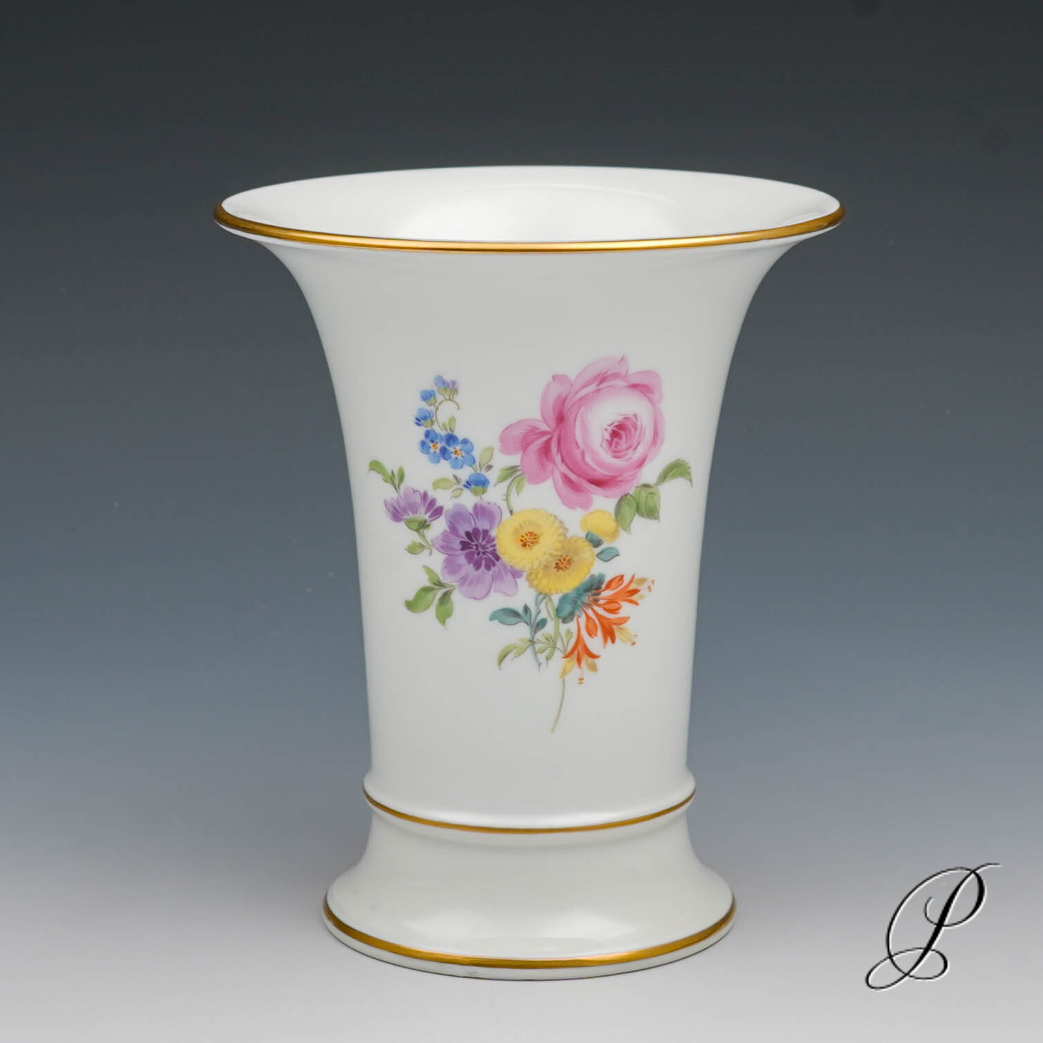 Meissen Vase 1.Wahl mit Blumenbukett NP# 545,- EUR