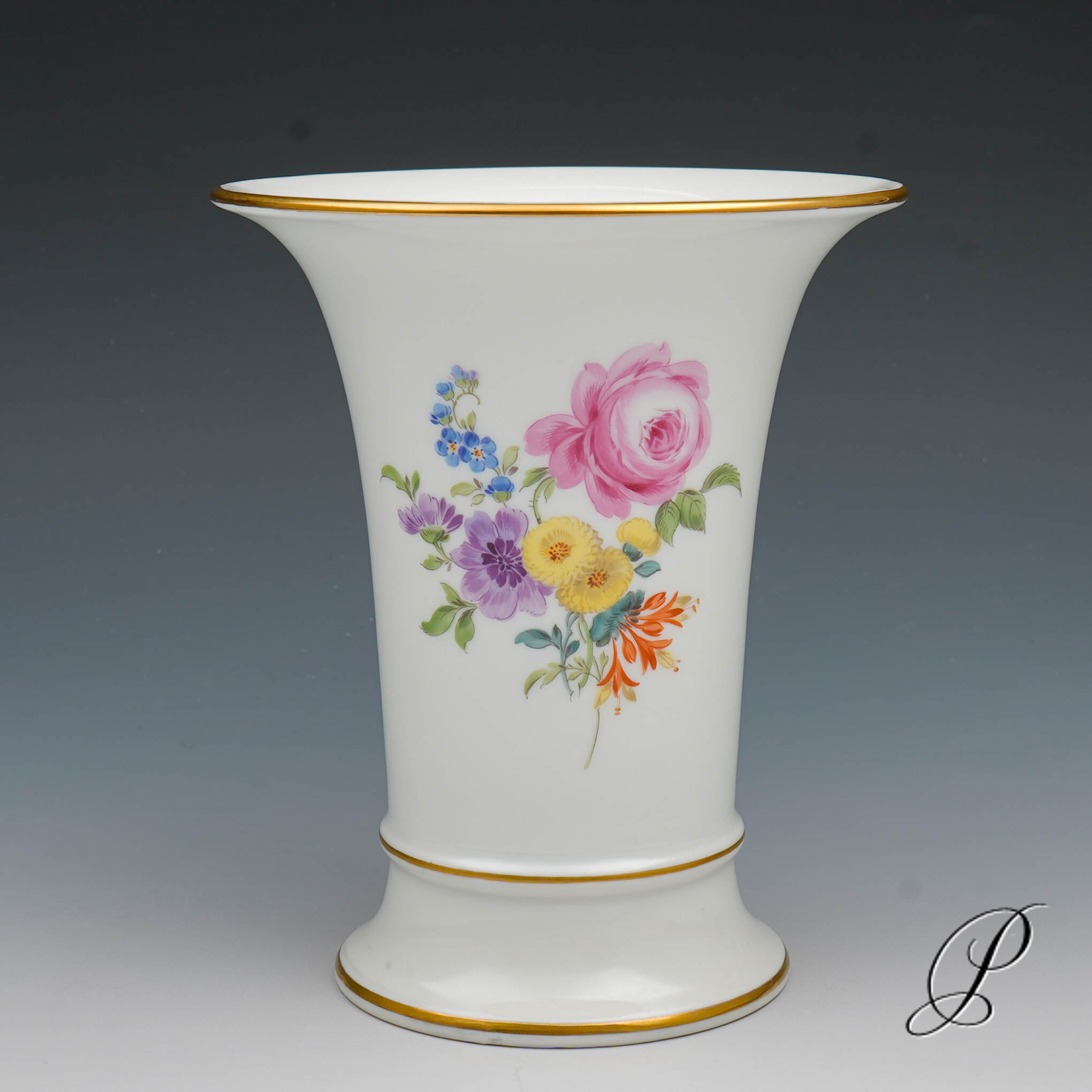 Meissen Vase 1.Wahl mit Blumenbukett NP# 545,- EUR – Bild 2
