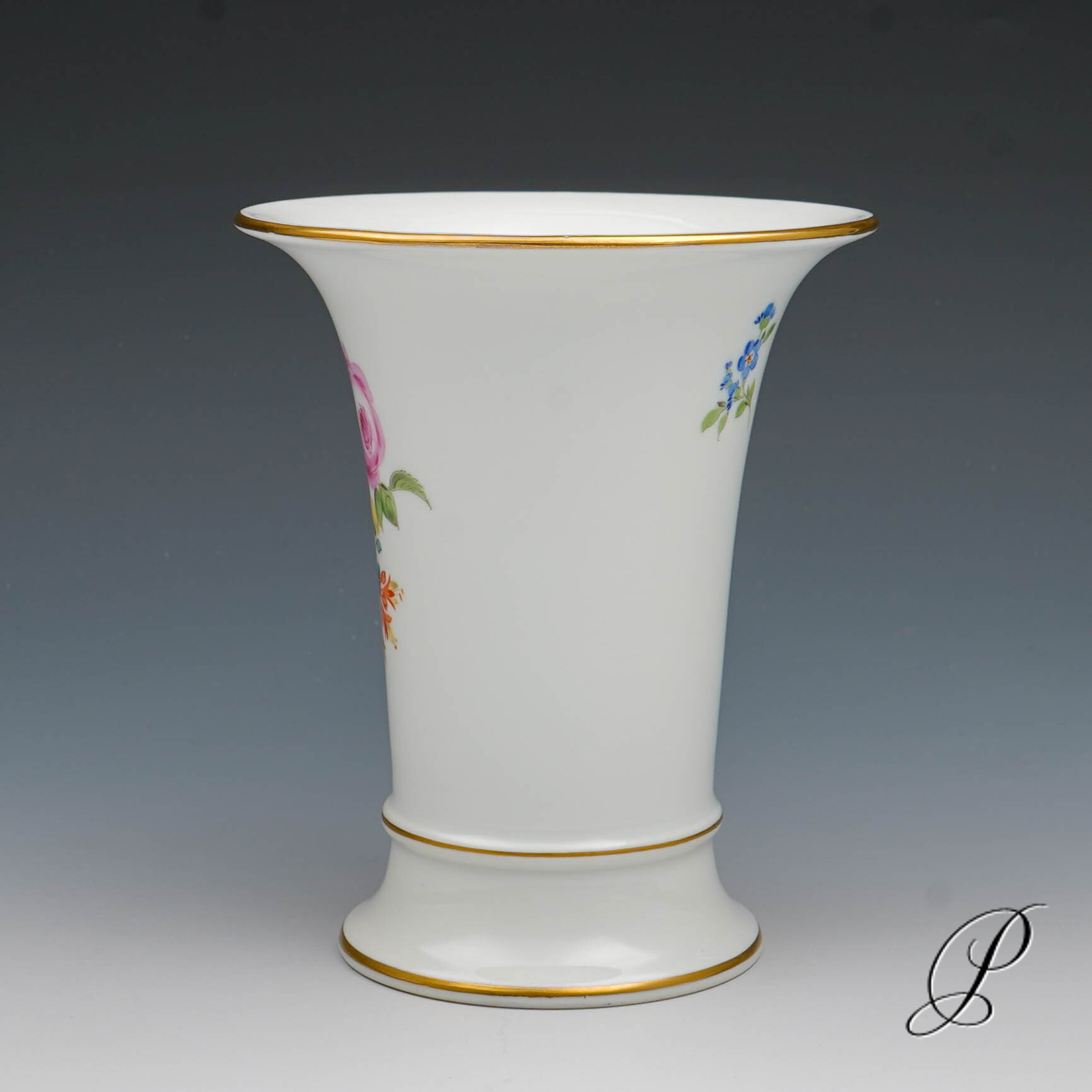 Meissen Vase 1.Wahl mit Blumenbukett NP# 545,- EUR – Bild 3