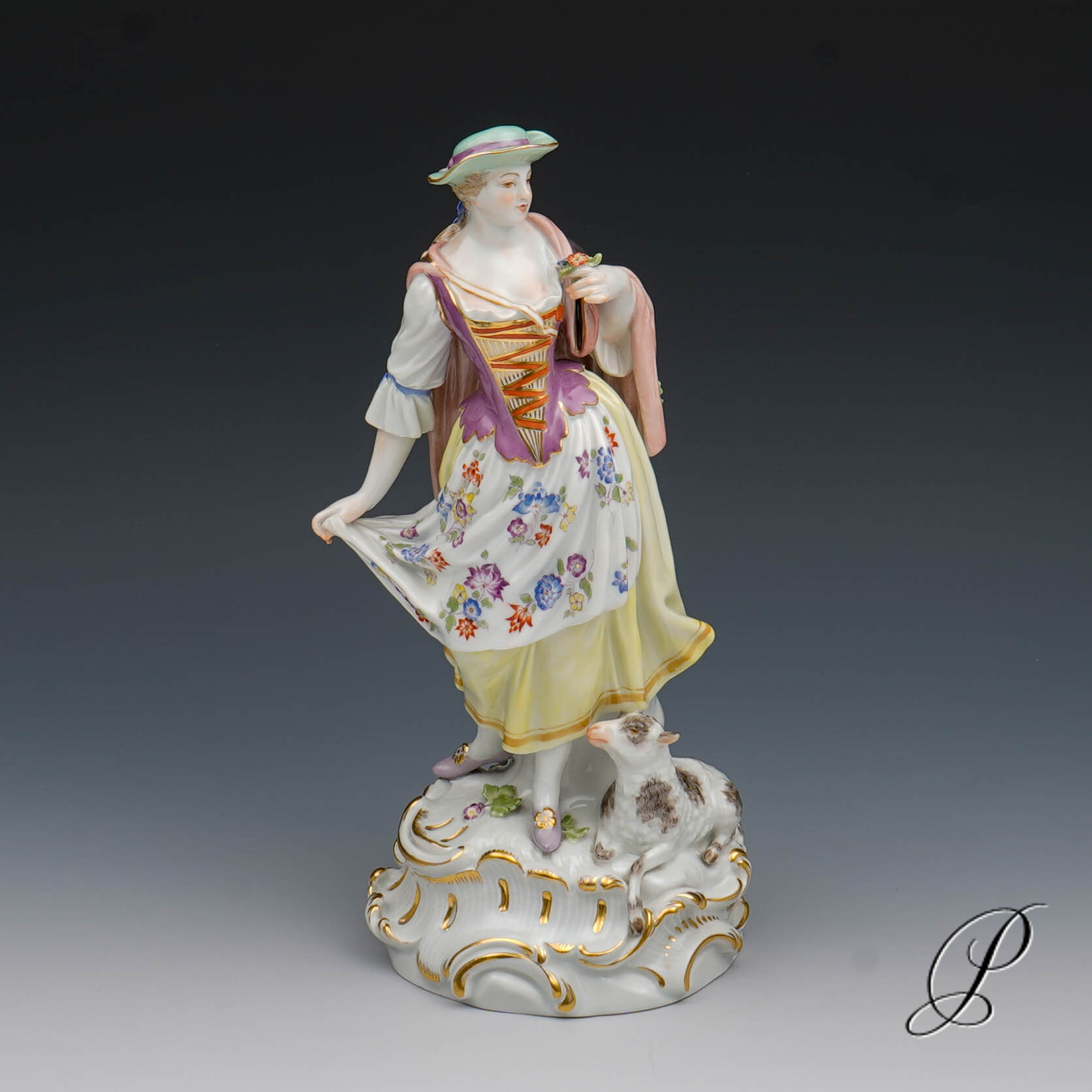Meissen große Figur 1.Wahl - Schäferin
