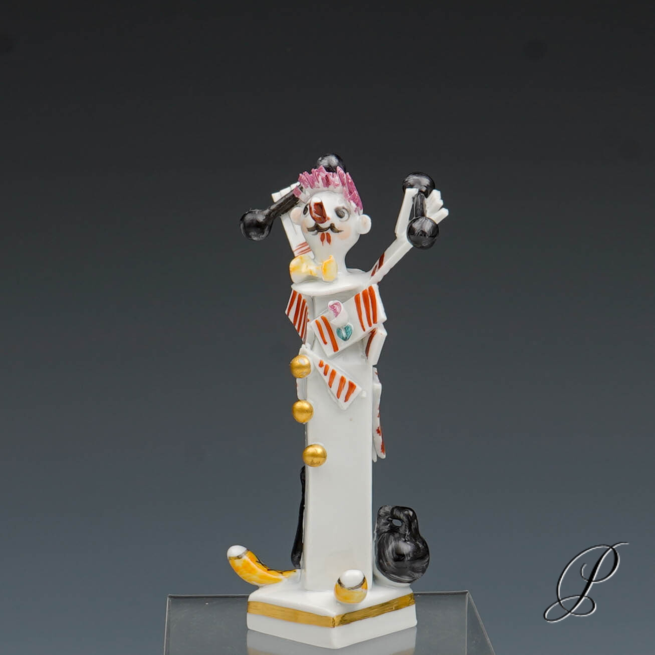 Meissen Figur 1.Wahl Clown mit Gewichten von Peter Strang – Bild 2