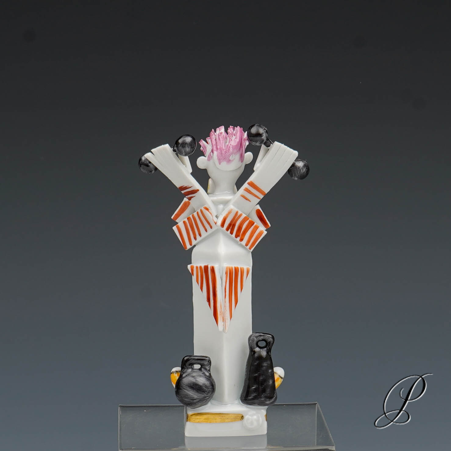 Meissen Figur 1.Wahl Clown mit Gewichten von Peter Strang – Bild 5