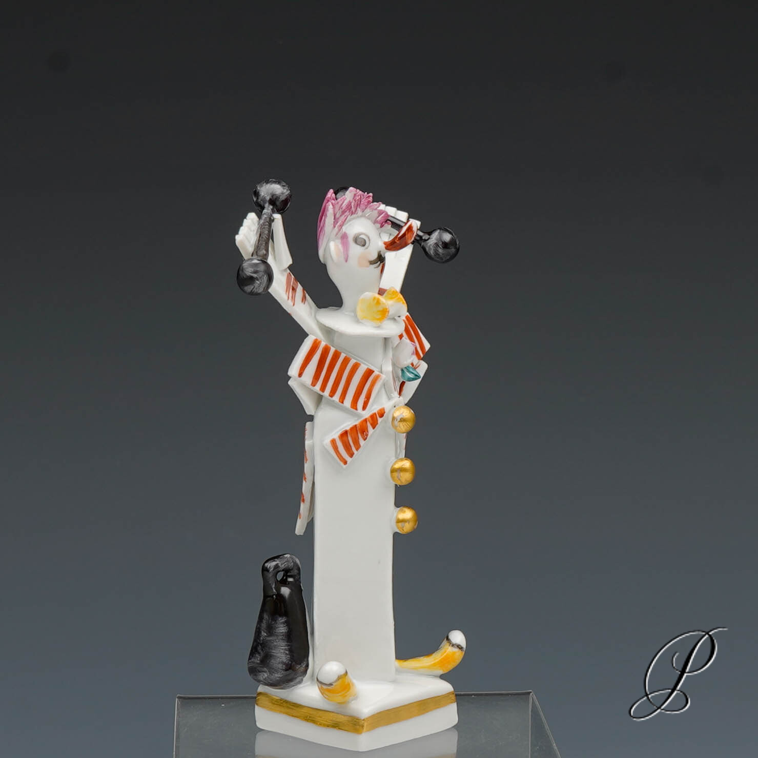 Meissen Figur 1.Wahl Clown mit Gewichten von Peter Strang – Bild 8