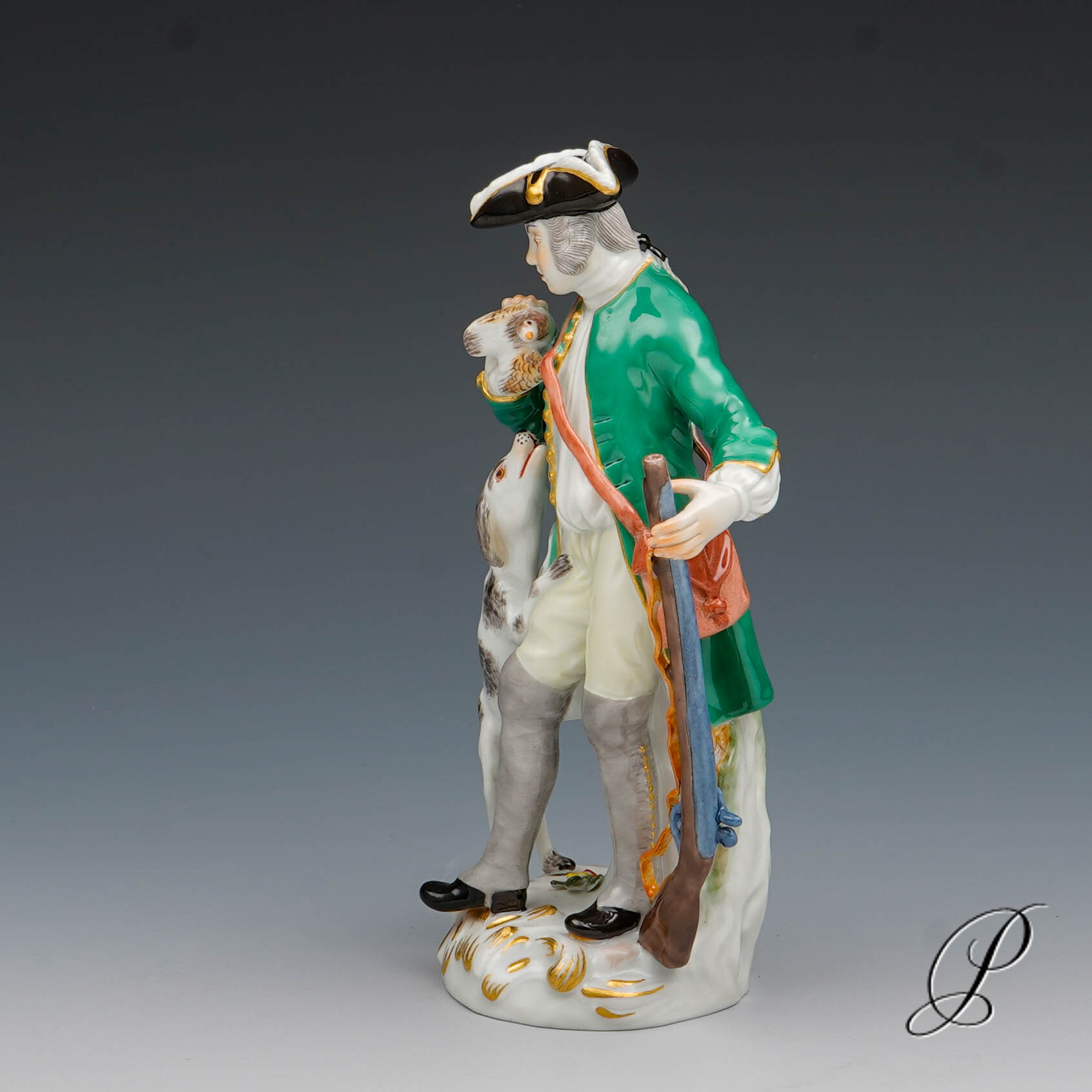 Meissen Figur Pariser Ausrufer "Jäger mit Hund" – Bild 2
