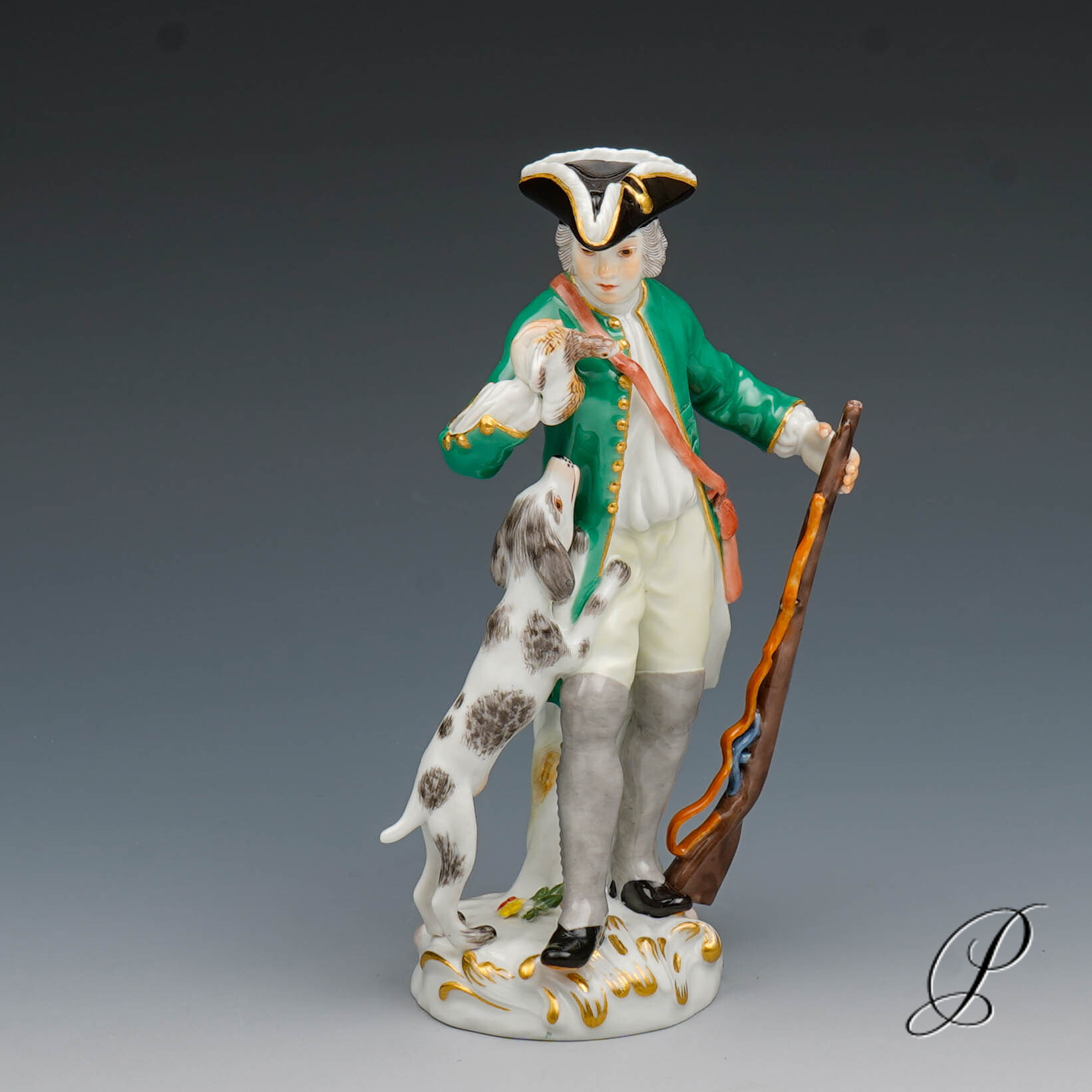 Meissen Figur Pariser Ausrufer "Jäger mit Hund" – Bild 7
