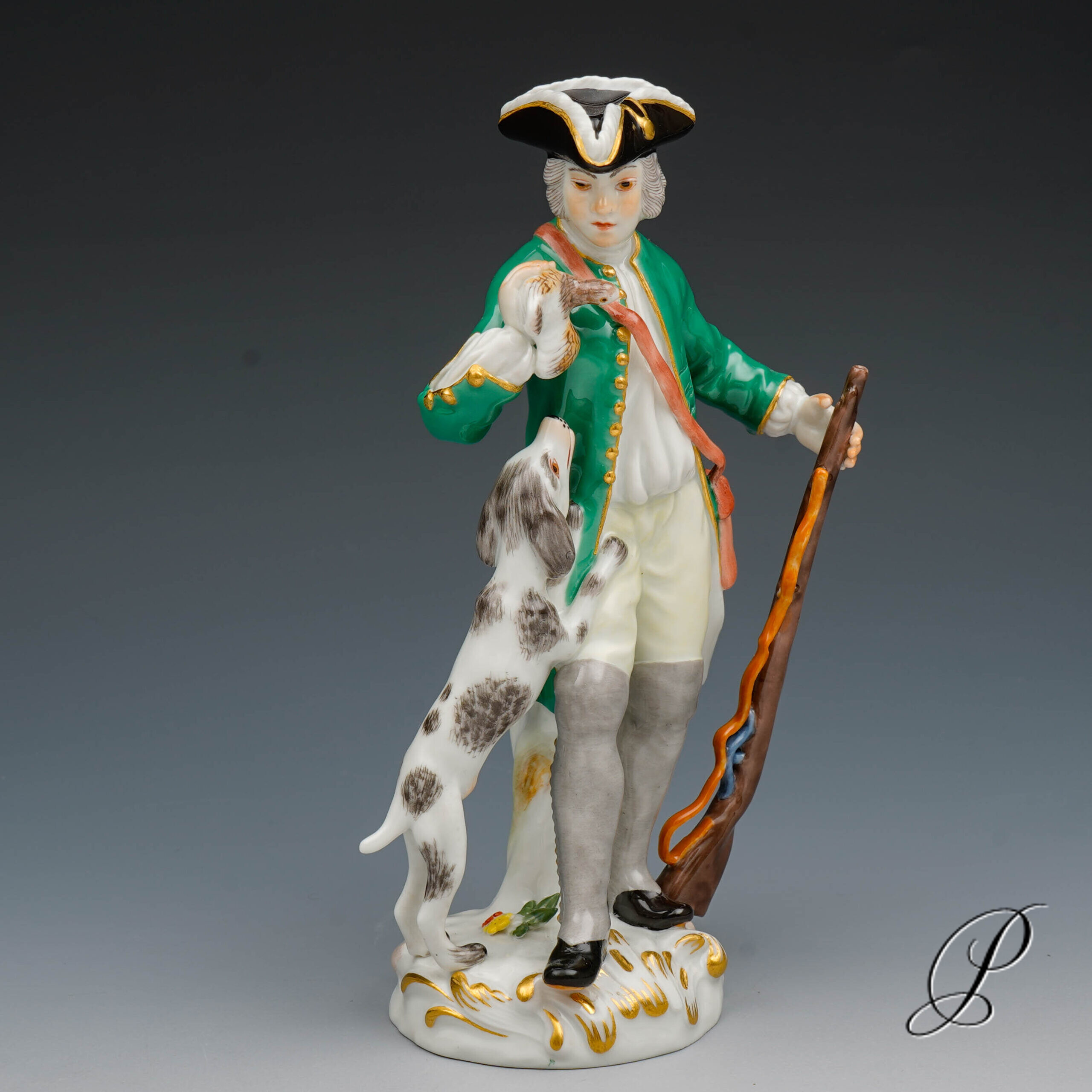 Meissen Figur Pariser Ausrufer "Jäger mit Hund" – Bild 8
