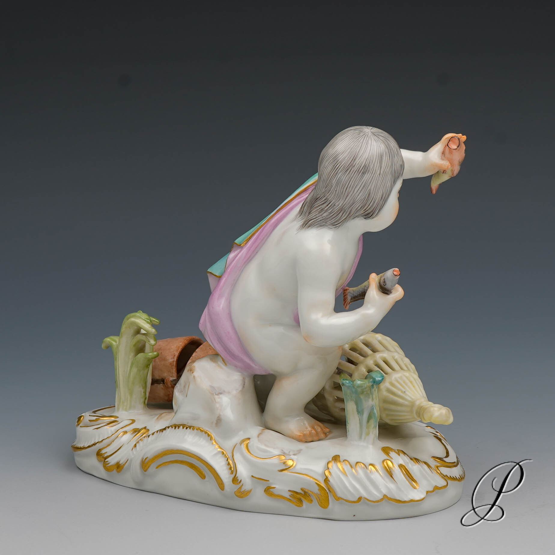 Meissen Figur 1.Wahl - aus den 4 Elementen - das Wasser – Bild 4
